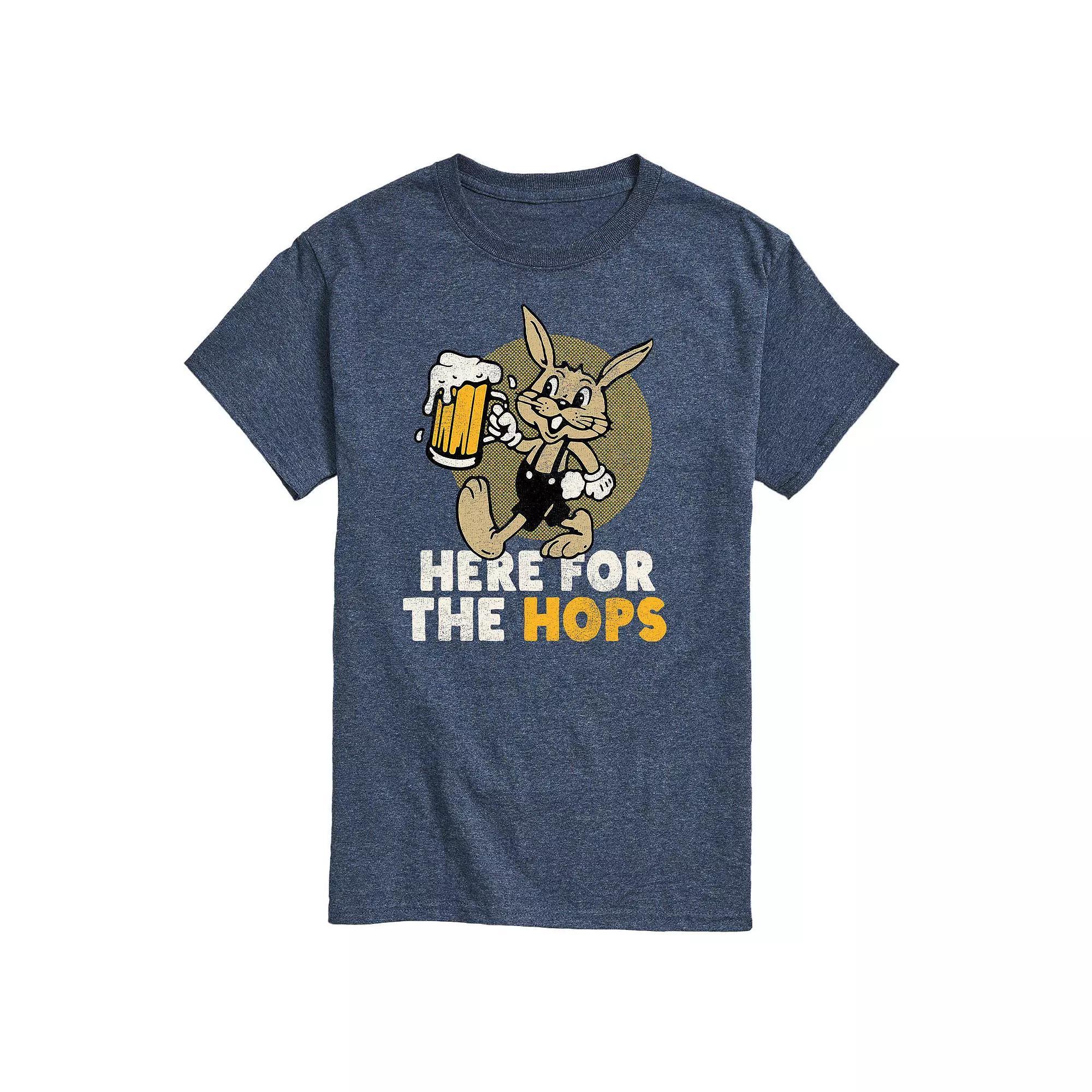 Men's Here For The Hops Graphic Tee, Size: XXL, Blue Product Image