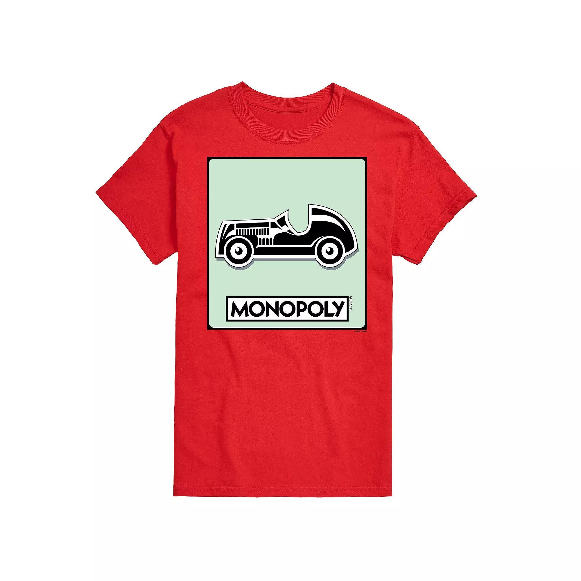 Big & Tall Monopoly Car Game Token Graphic Tee, Mens Product Image