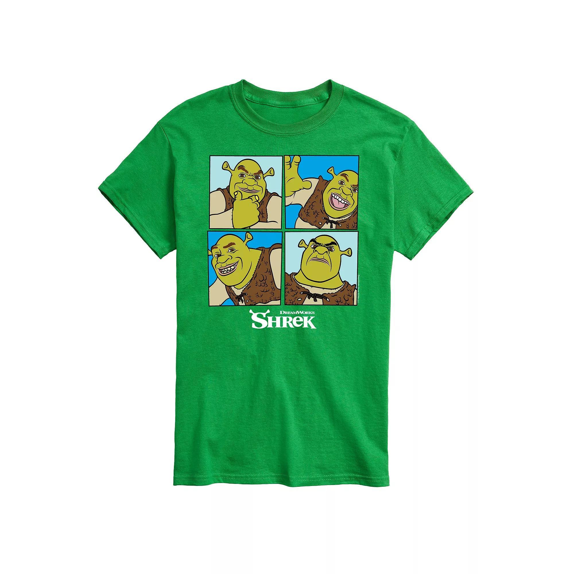 Big & Tall Shrek Grid Tee, Mens Product Image