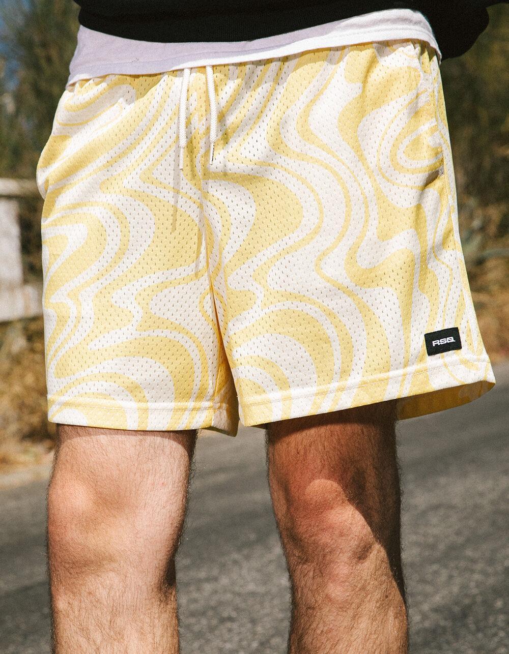 RSQ Mens 6" Mesh Shorts - RED COMBO Product Image