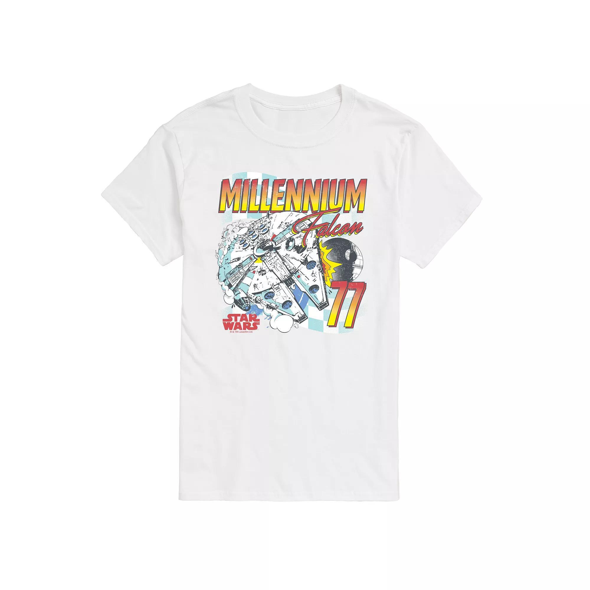 Mens Star Wars Millennium Falcon Vintage Graphic Tee Product Image