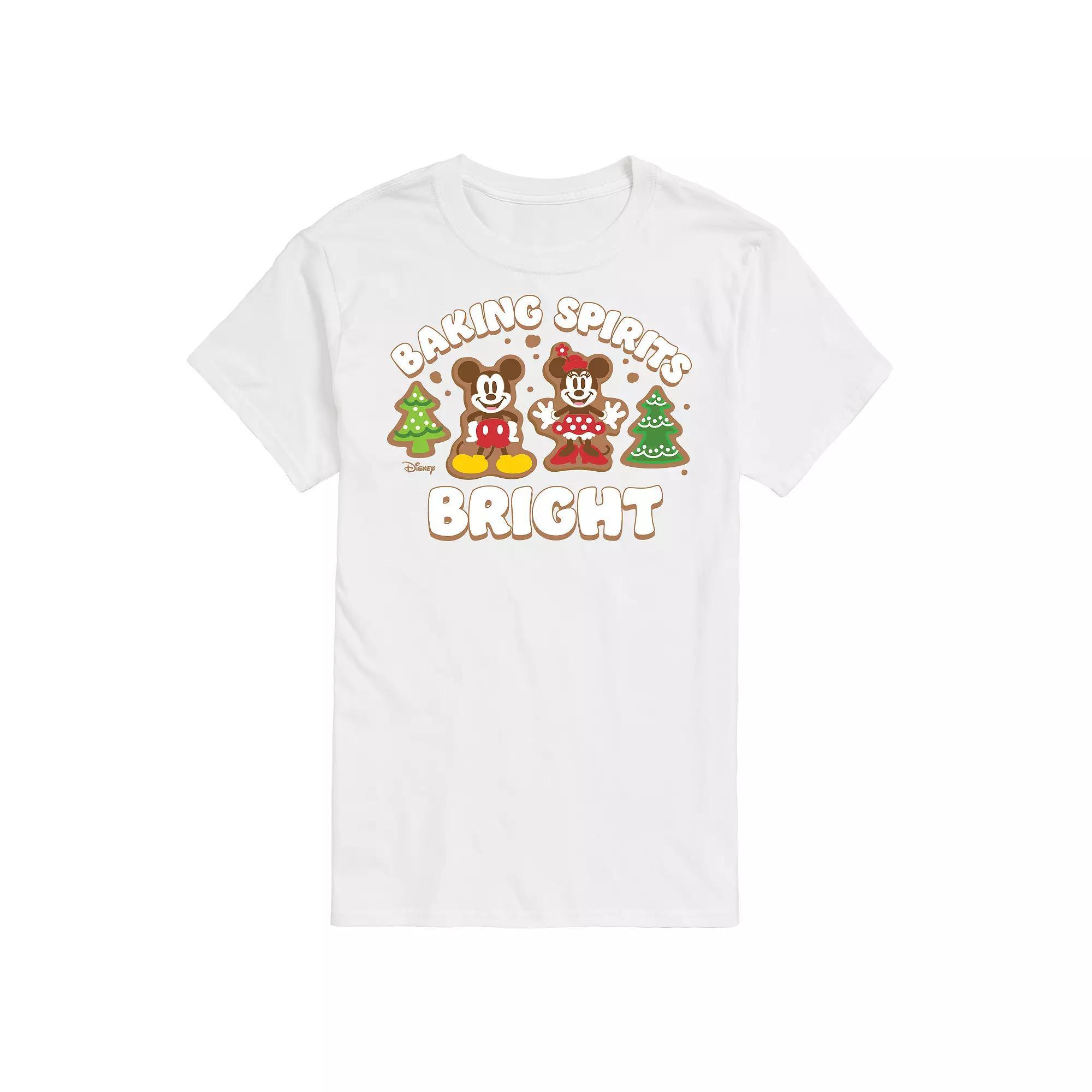 Disneys Mickey & Minnie Mouse Mens Baking Spirits Bright Graphic Tee Product Image