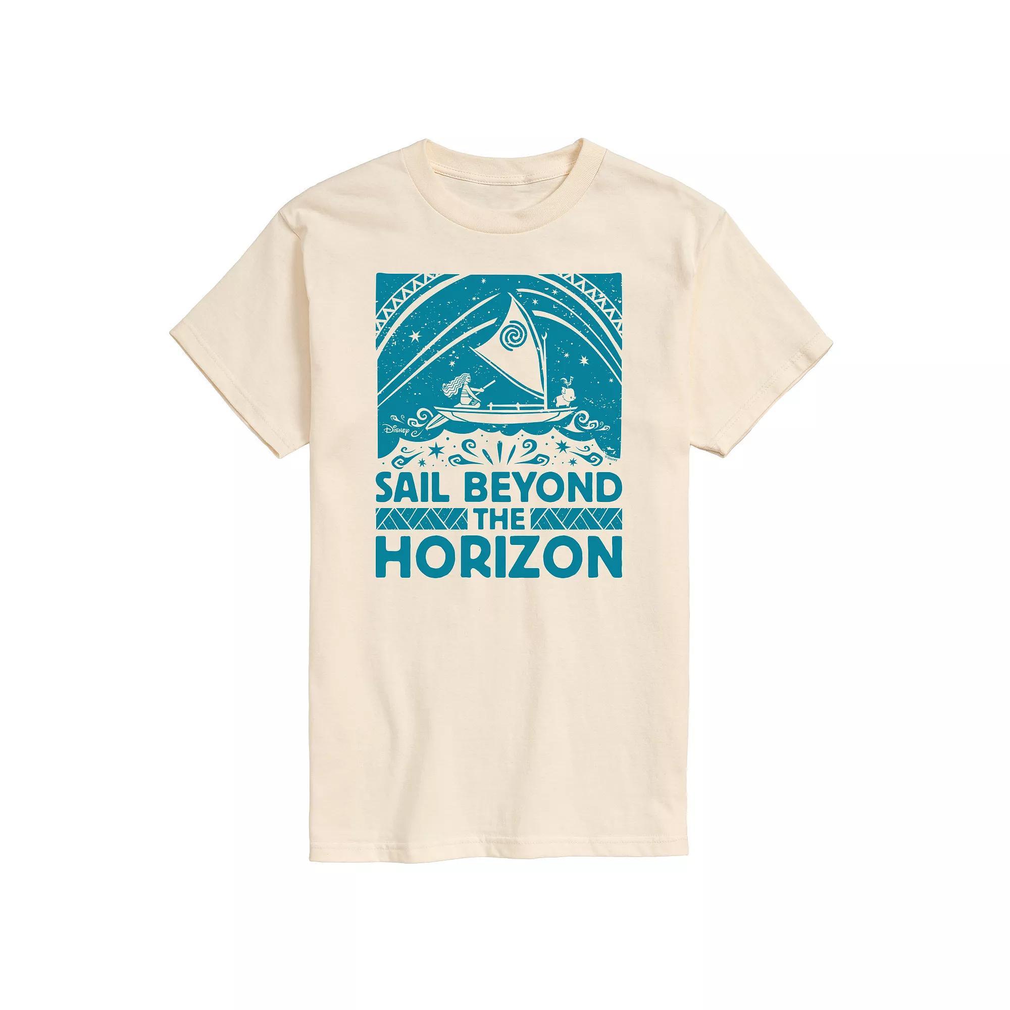 Disneys Moana Mens Sail Beyond Horizon Graphic Tee Product Image