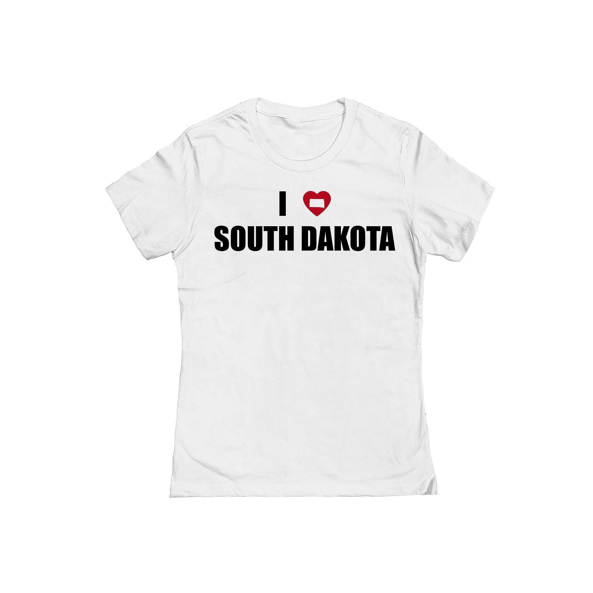 Juniors I Heart South Dakota Graphic Tee, Womens Product Image