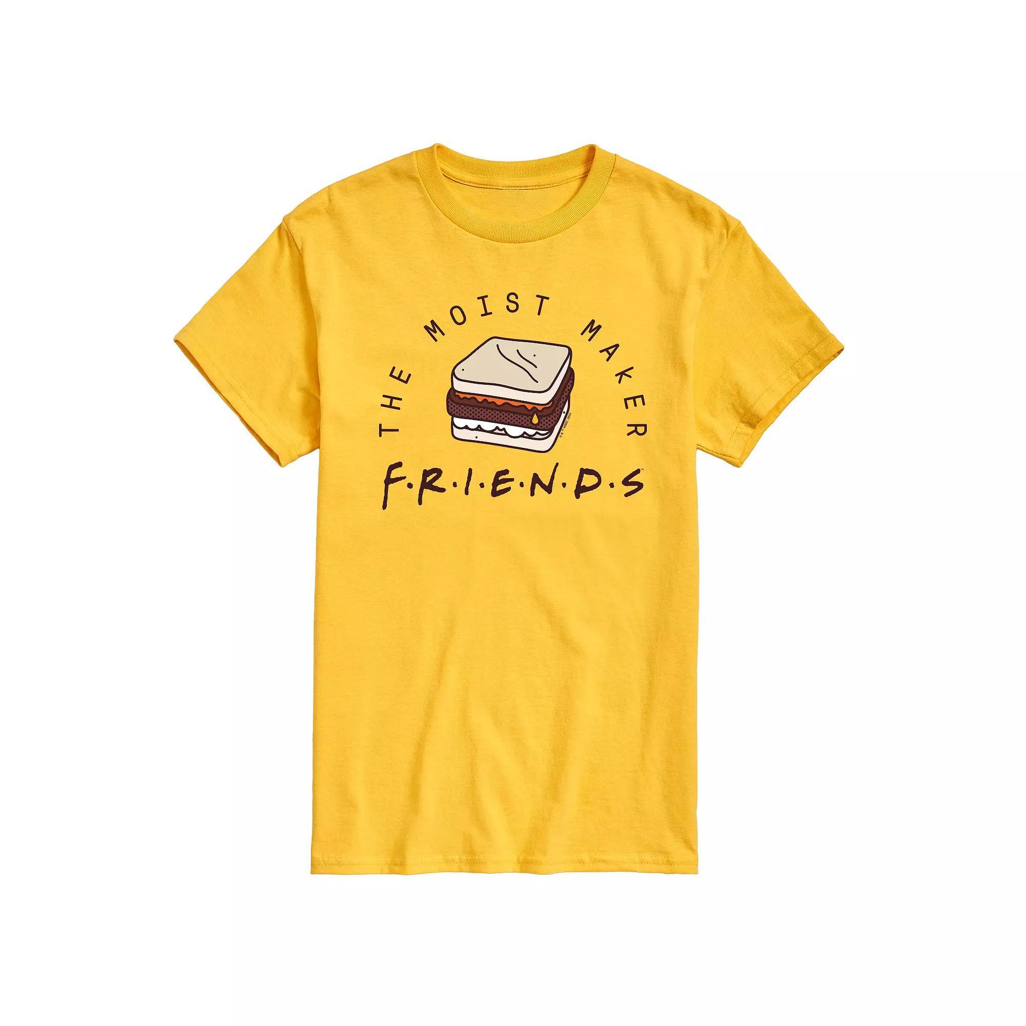 Men's Friends Thanksgiving Graphic Tee, Size: Large, Yellow Product Image