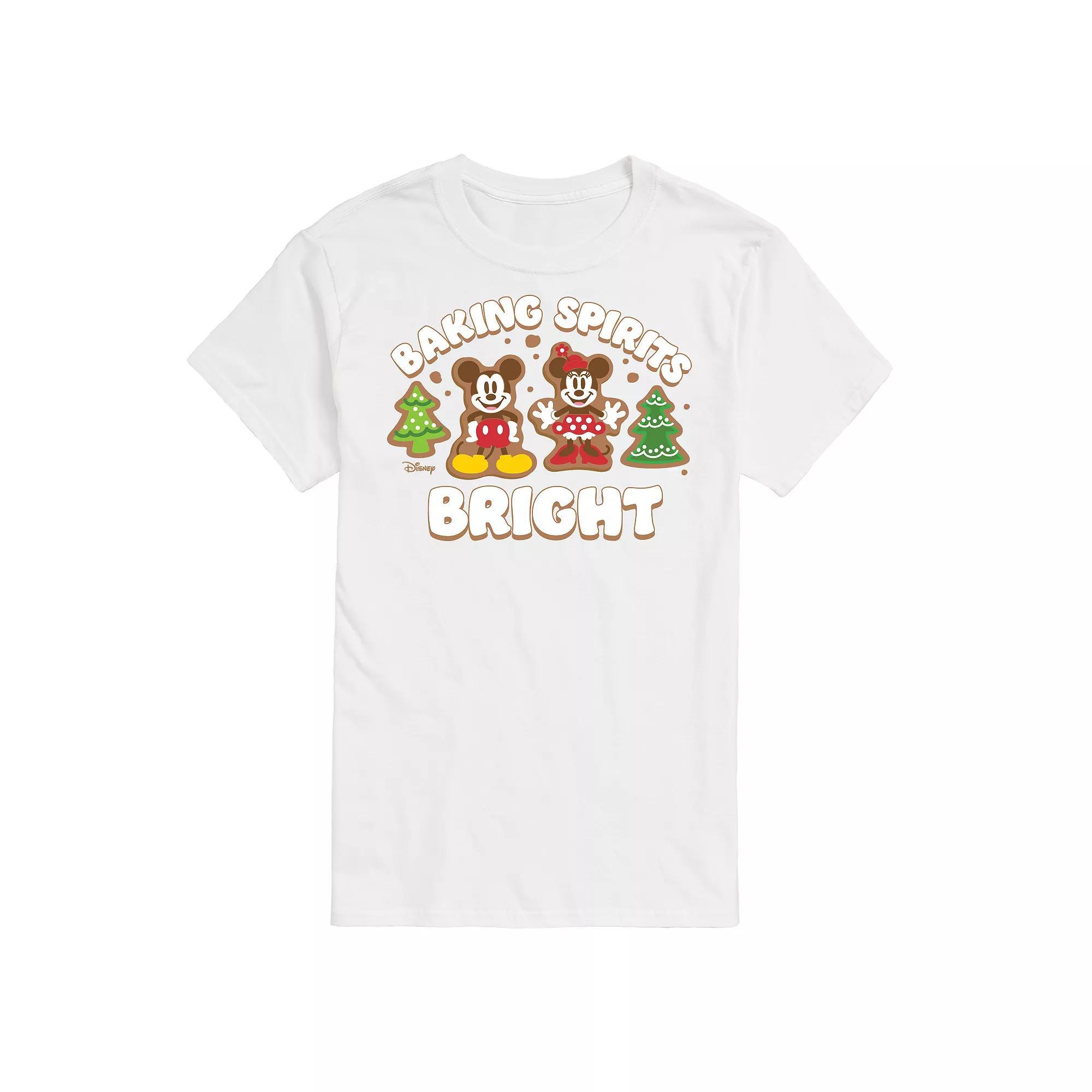 Disneys Mickey & Minnie Mouse Mens Baking Spirits Bright Graphic Tee Product Image