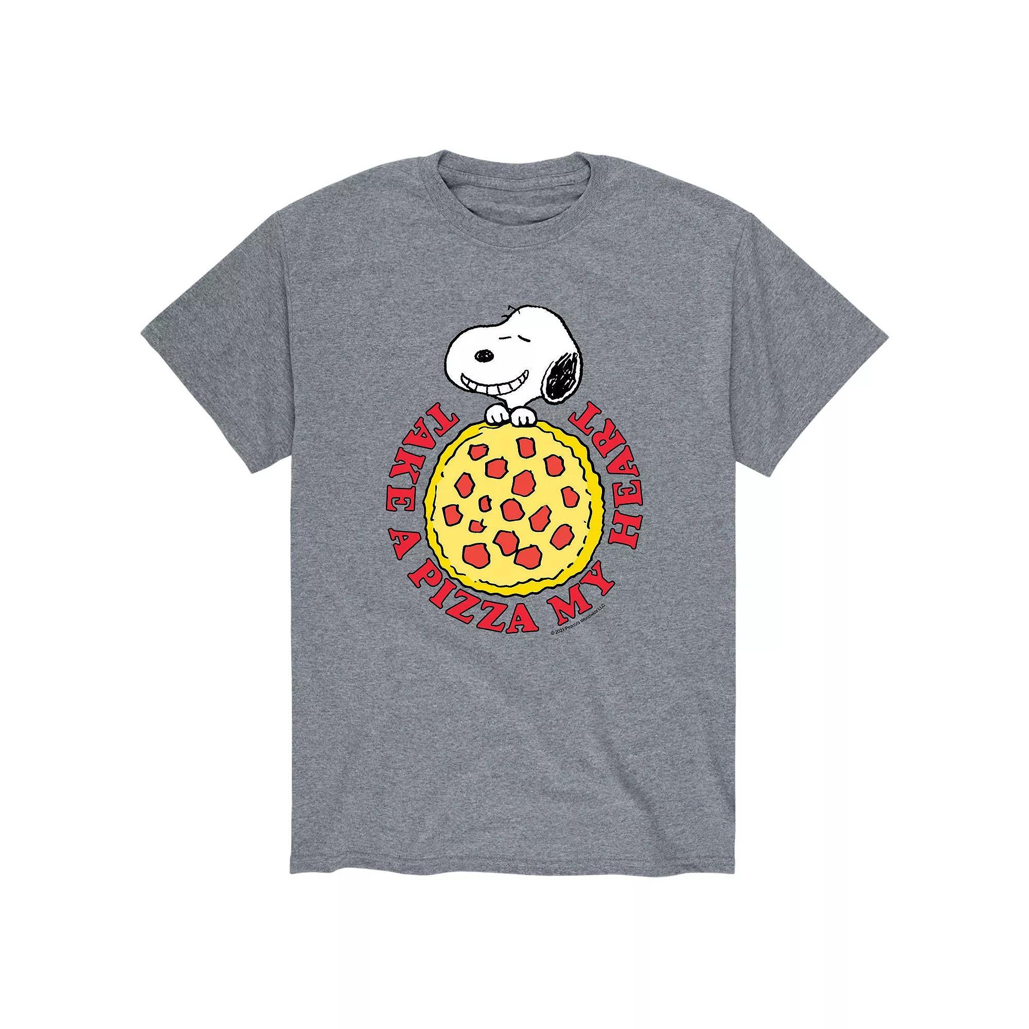 Mens Peanuts Pizza My Heart Tee Product Image
