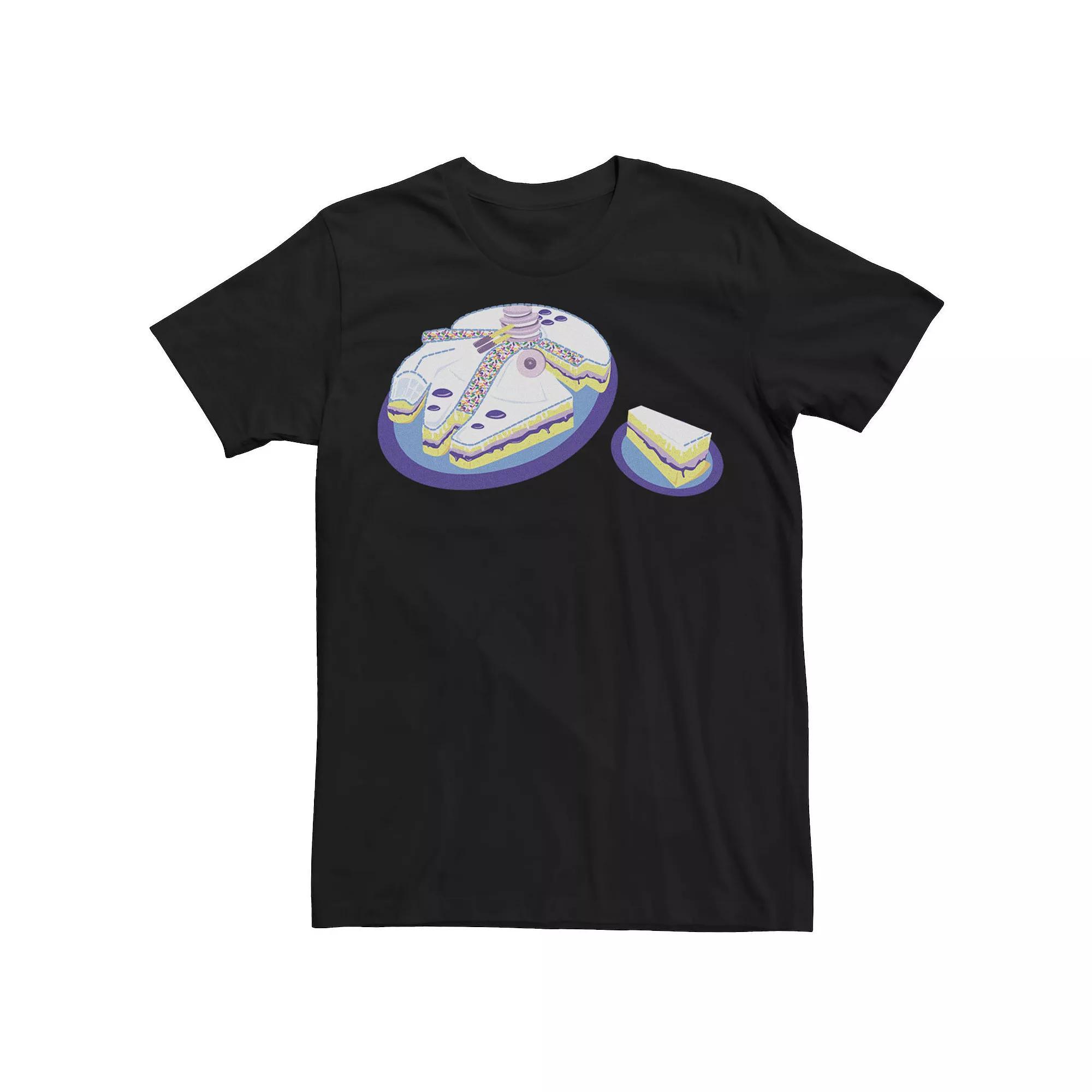 Men's Star Wars Falcon Birthday Cake Tee, Size: XL, Black Product Image