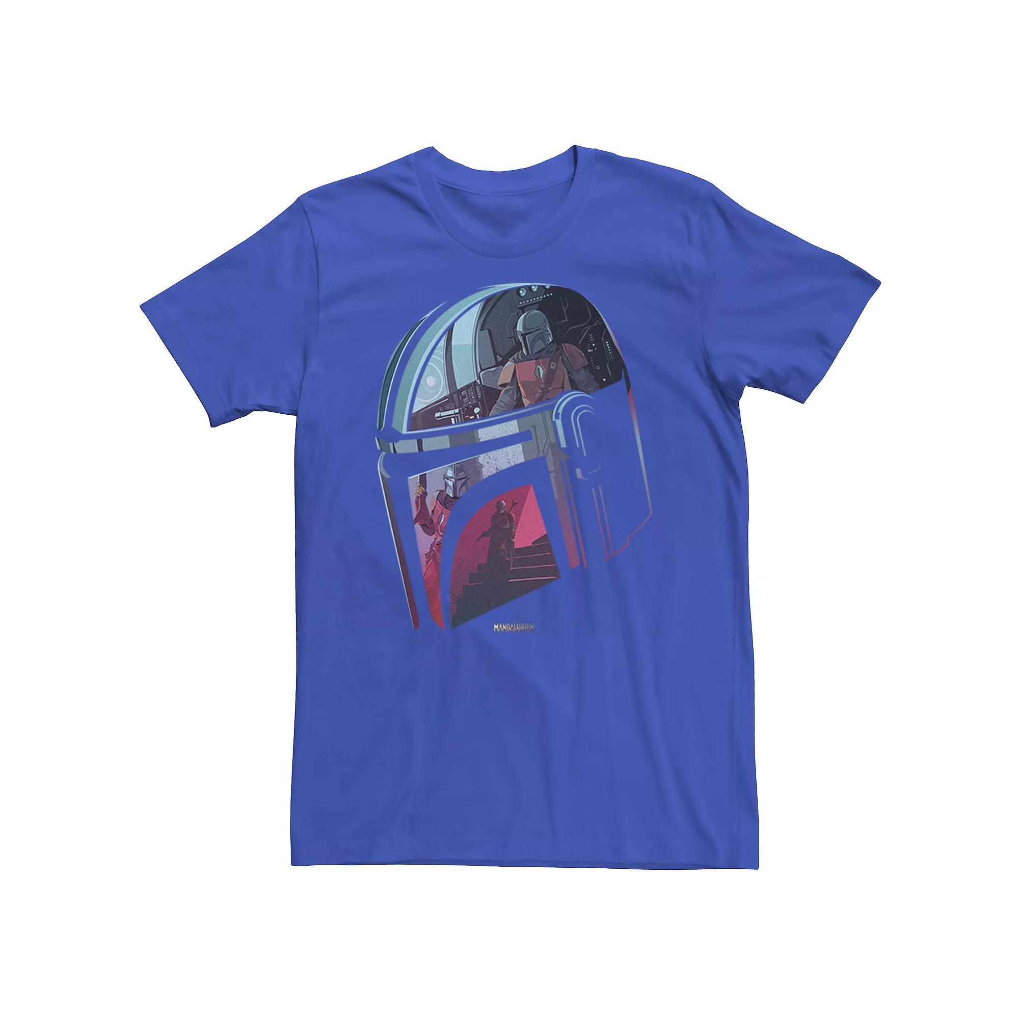 Mens Star Wars: The Mandalorian Helmet Reflection Tee Product Image