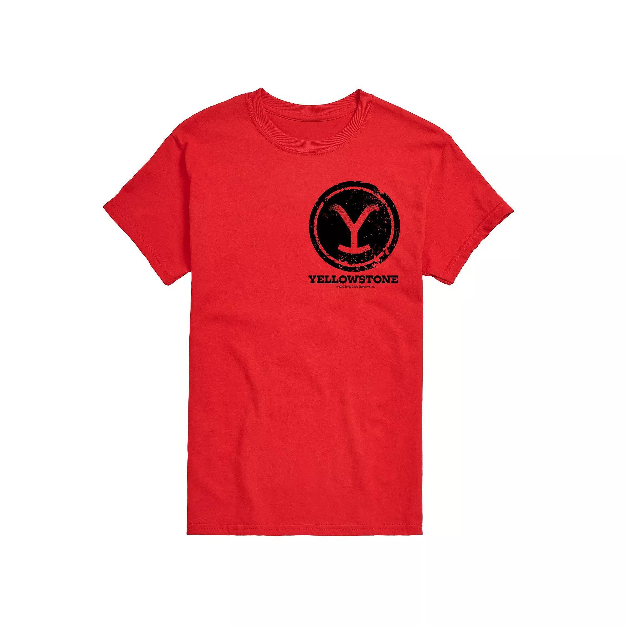 Big & Tall Yellowstone Y Brand Stamp Tee, Mens Product Image