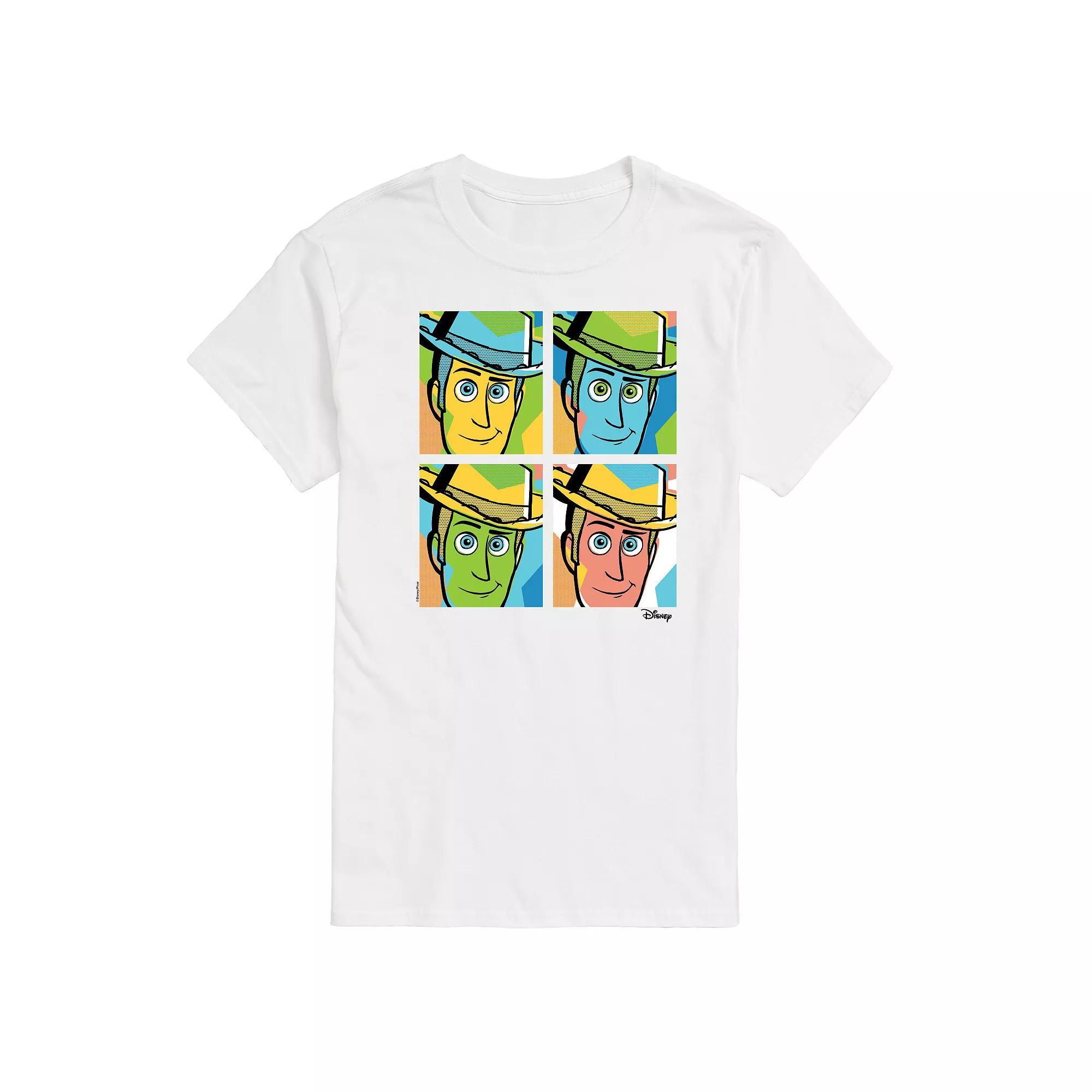 Disney / Pixars Toy Story Woody Mens Grid Graphic Tee Product Image