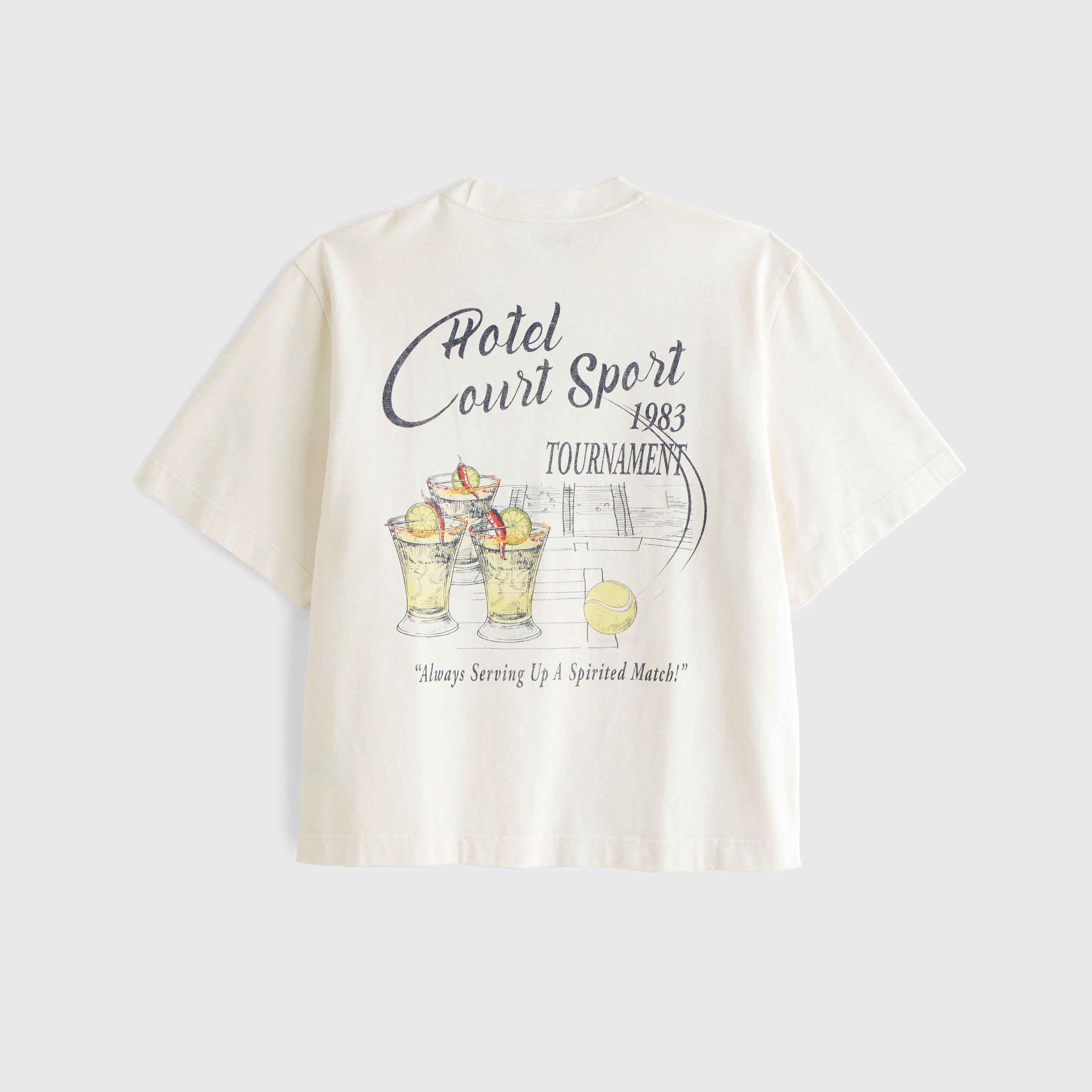 Premium Heavyweight Cropped Graphic Tee Product Image