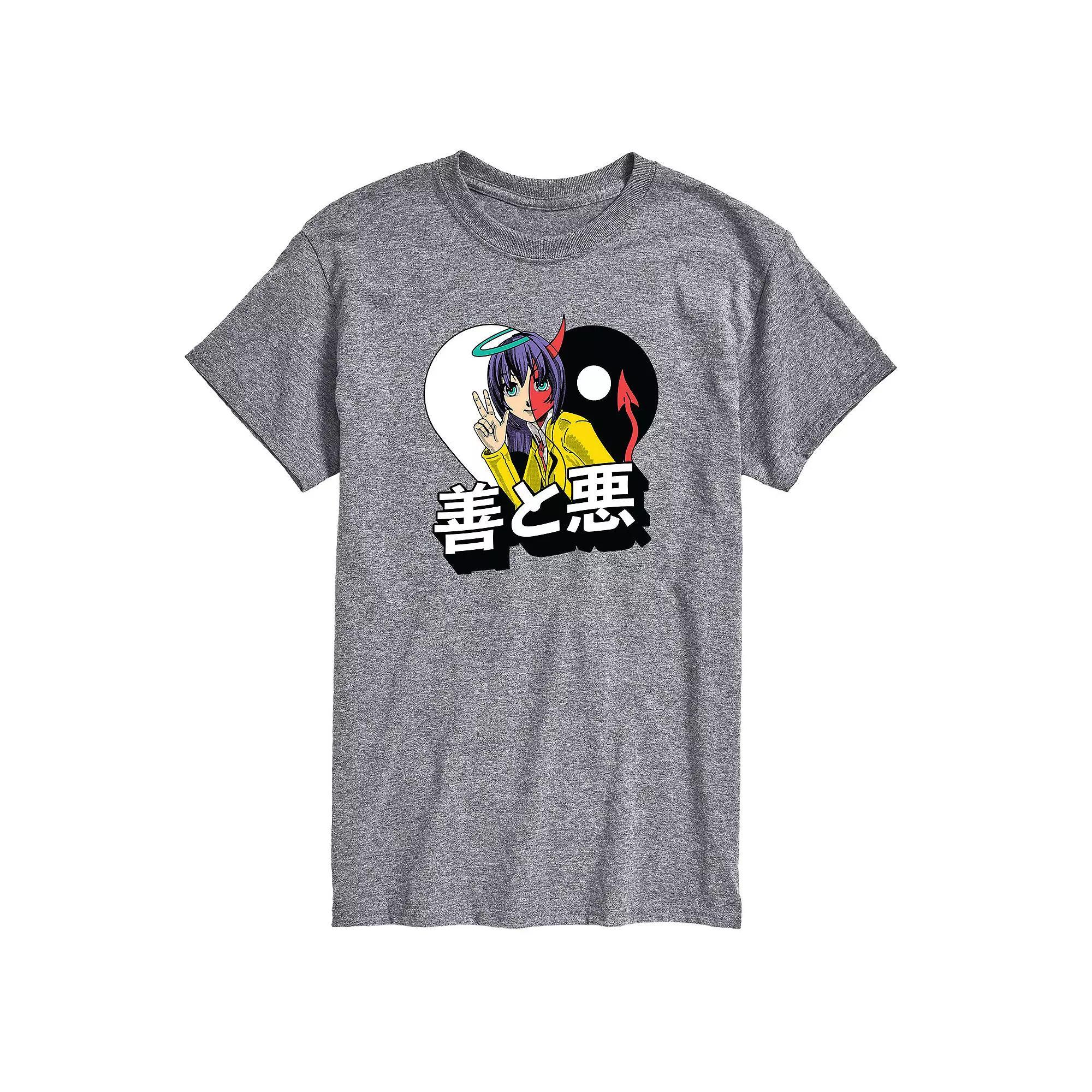Mens Anime Good And Bad Tee Product Image