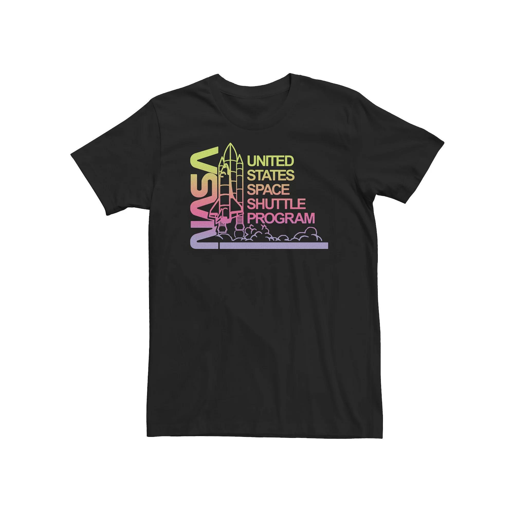 Big & Tall NASA Gradient Space Program Logo Tee, Men's, Size: XL Tall, Black Product Image
