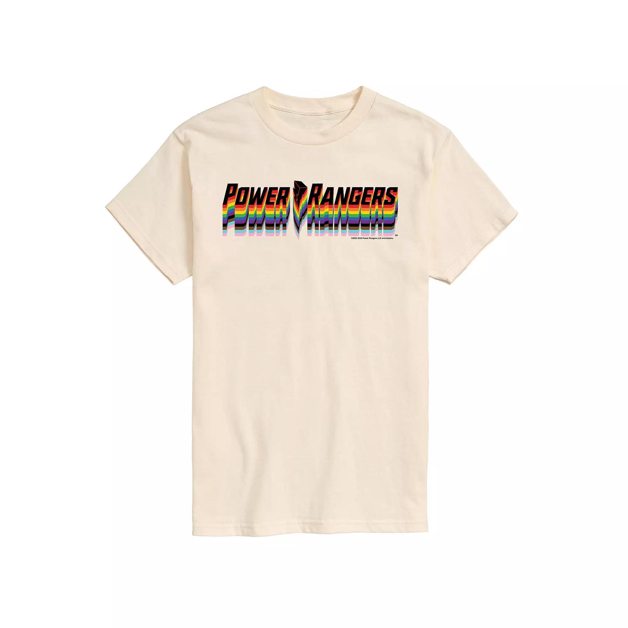 Mens Power Rangers Pride Logo Graphic Tee Product Image