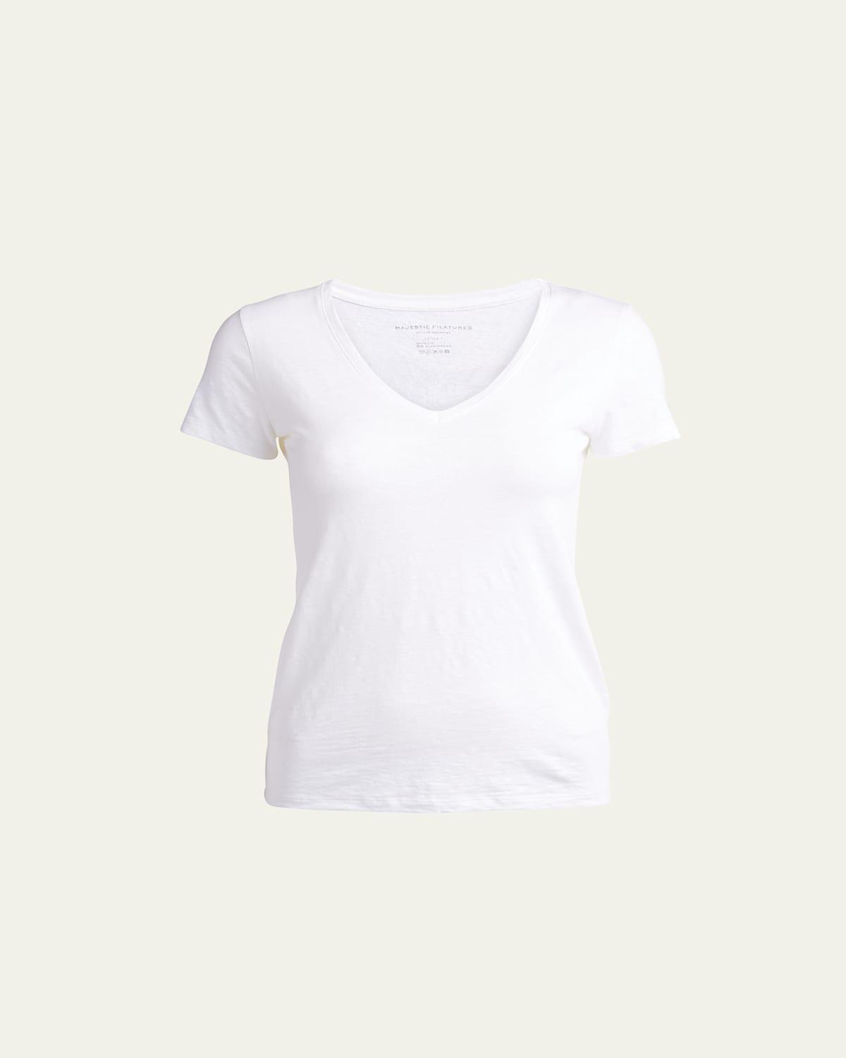 Majestic Filatures V Neck Tee Product Image
