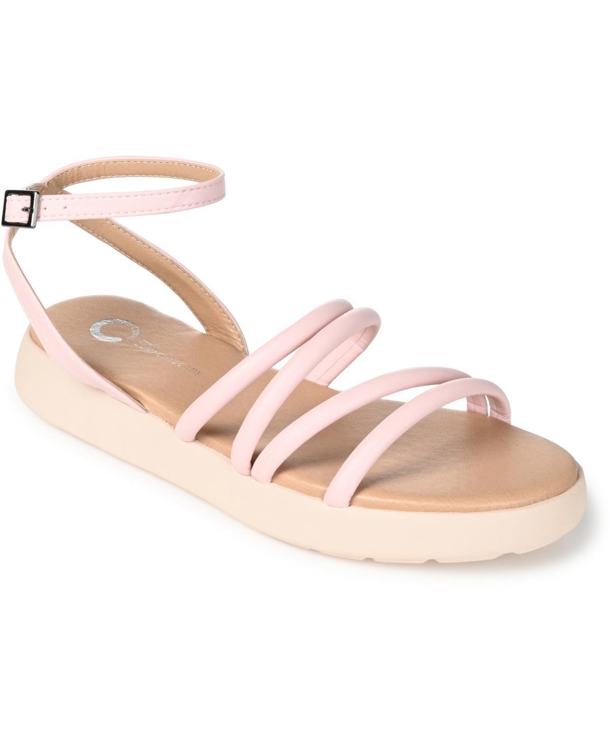 Journee Palomma Tru Comfort Foam™ Women's Strappy Sandals, Size: 7.5, Purple Product Image