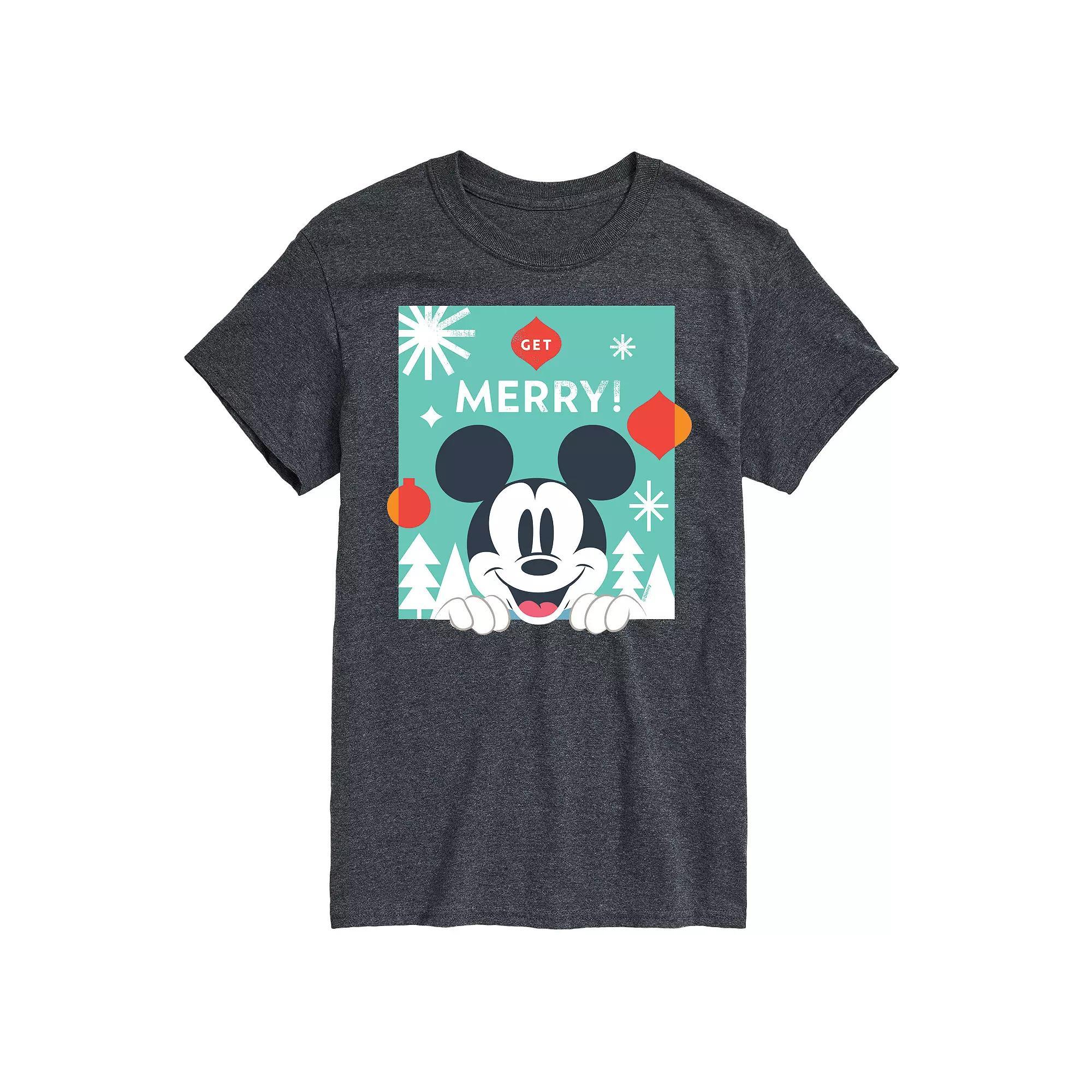 Disneys Big & Tall Get Merry Graphic Tee, Mens Product Image