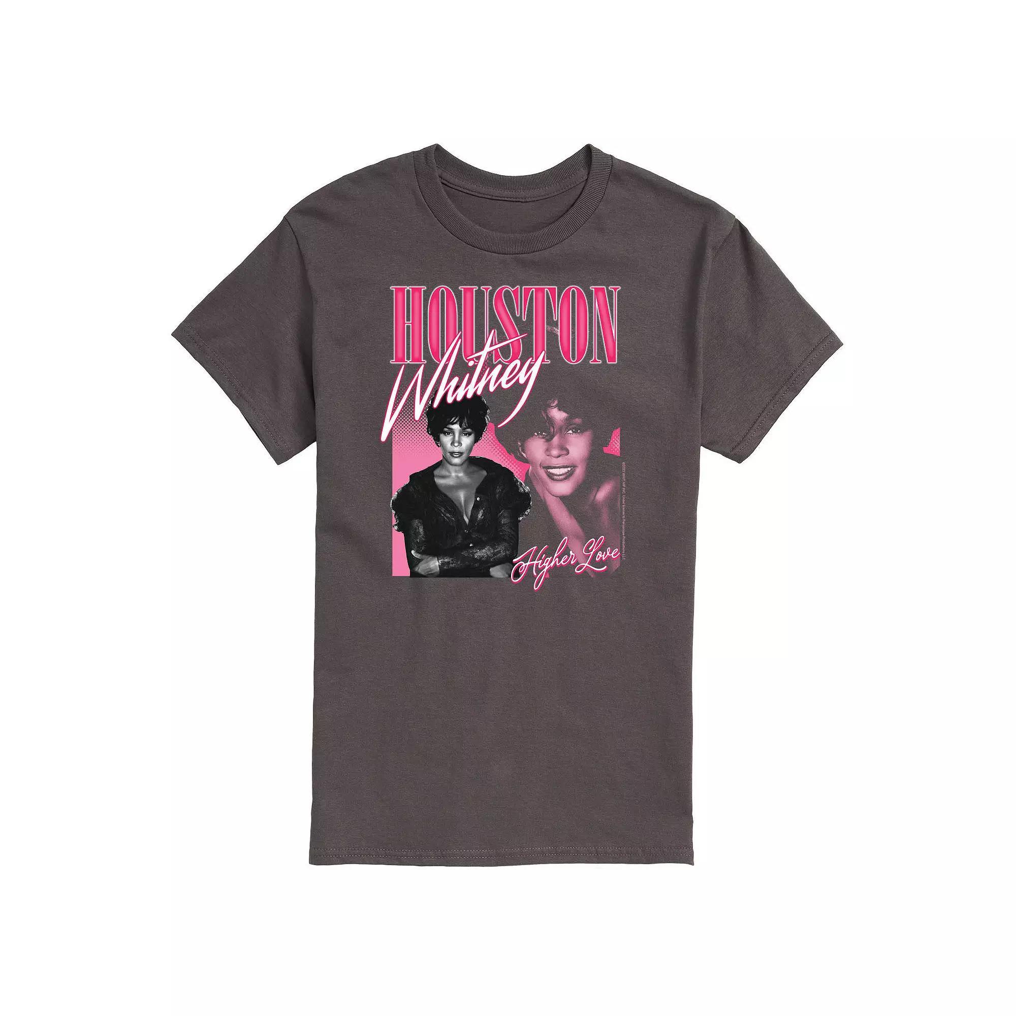 Mens Whitney Houston Higher Love Tee Grey Product Image