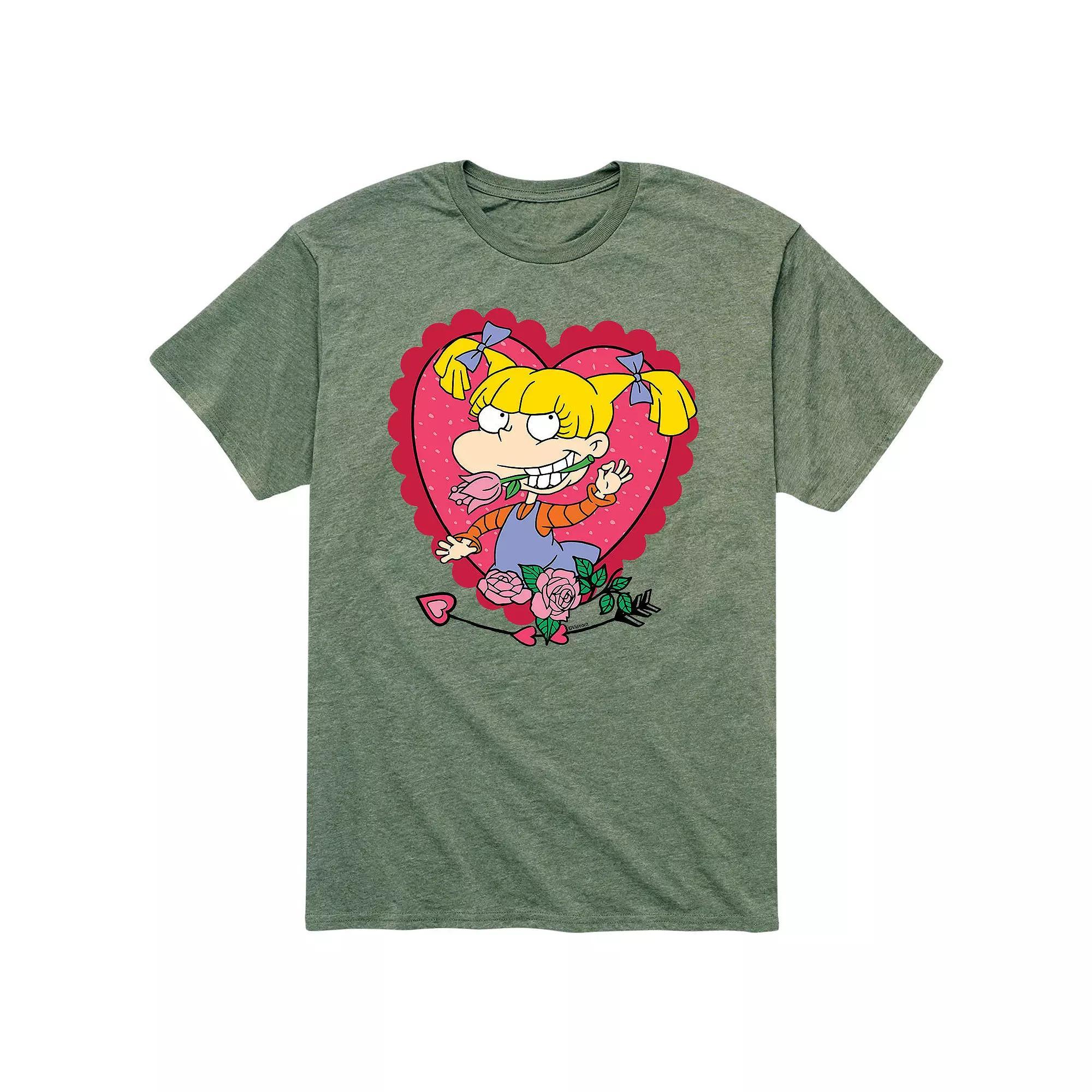Mens Rugrats Valentines Angelica Heart Tee Product Image