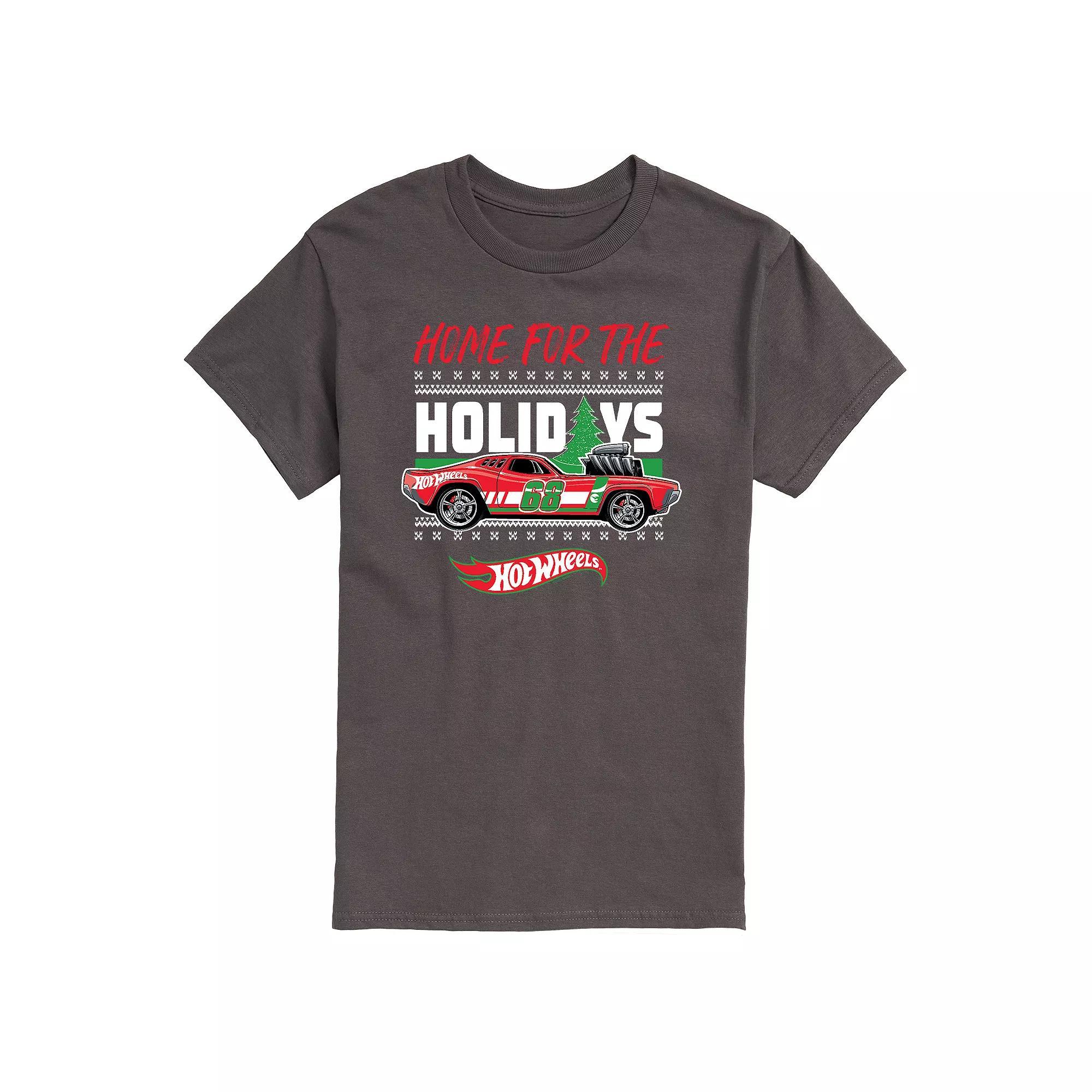 Mens Hot Wheels Home For Holidays Tee Product Image
