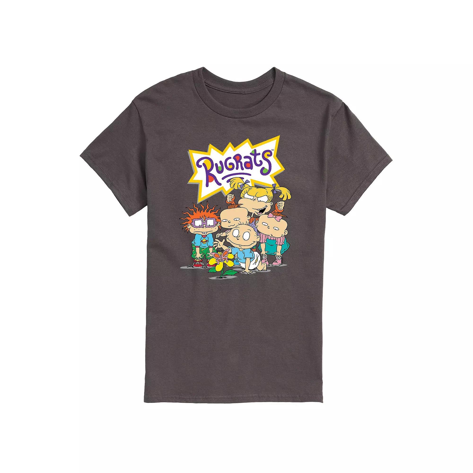 Mens Rugrats Group Tee Grey Product Image