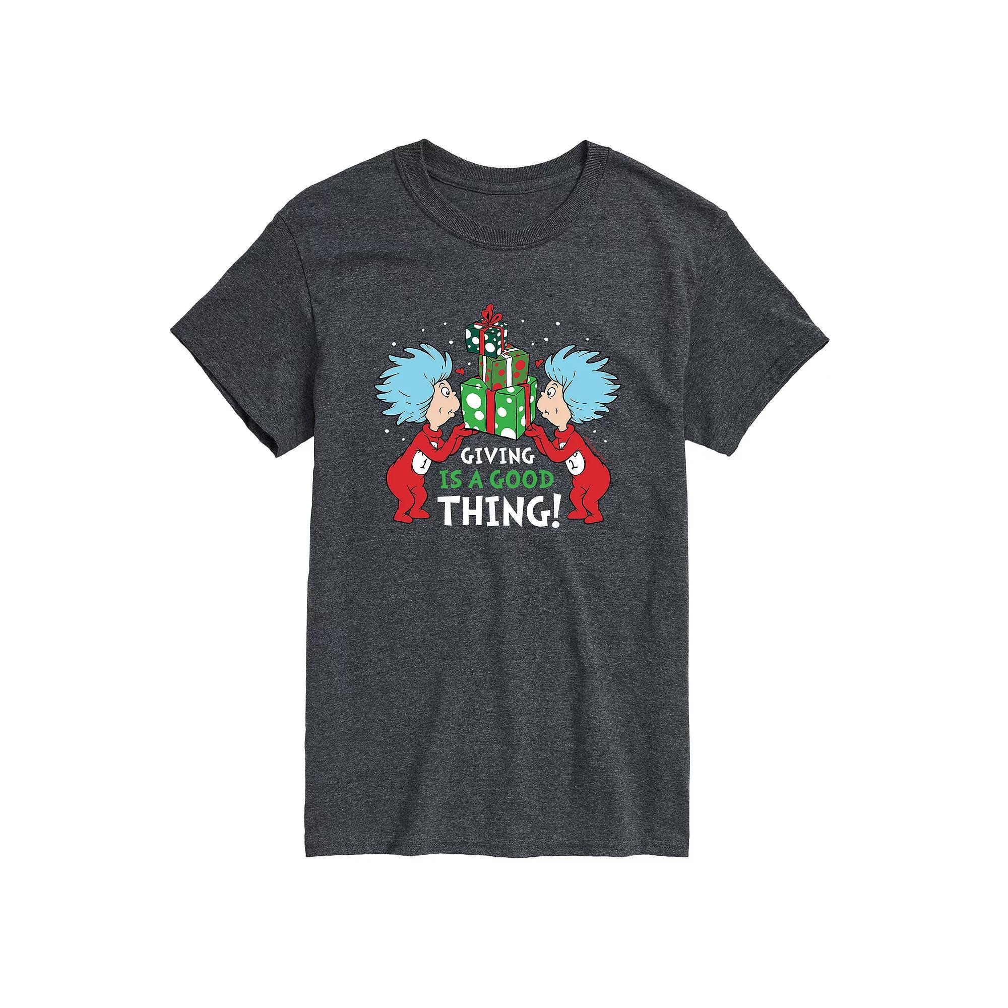 Mens Dr. Seuss Giving Is A Good Thing Tee Product Image