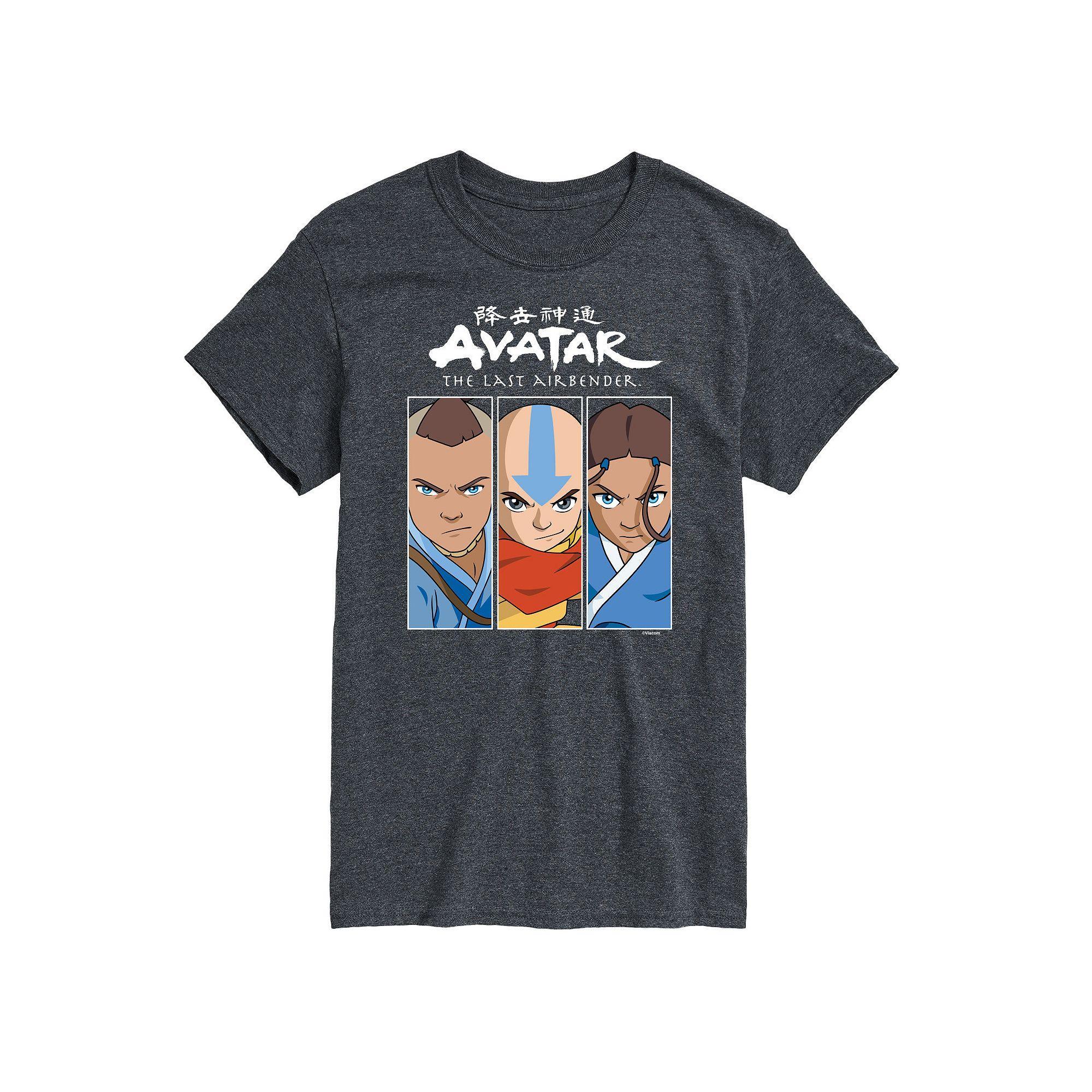 Big & Tall Avatar The Last Airbender Characters Graphic Tee, Mens Blue Product Image
