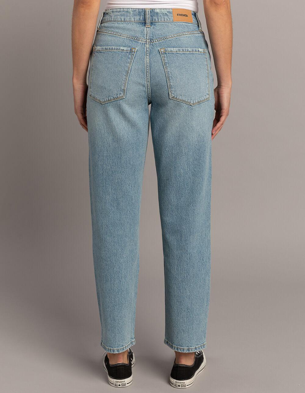 RSQ Womens High Rise Straight Jeans - LIGHT WASH Product Image