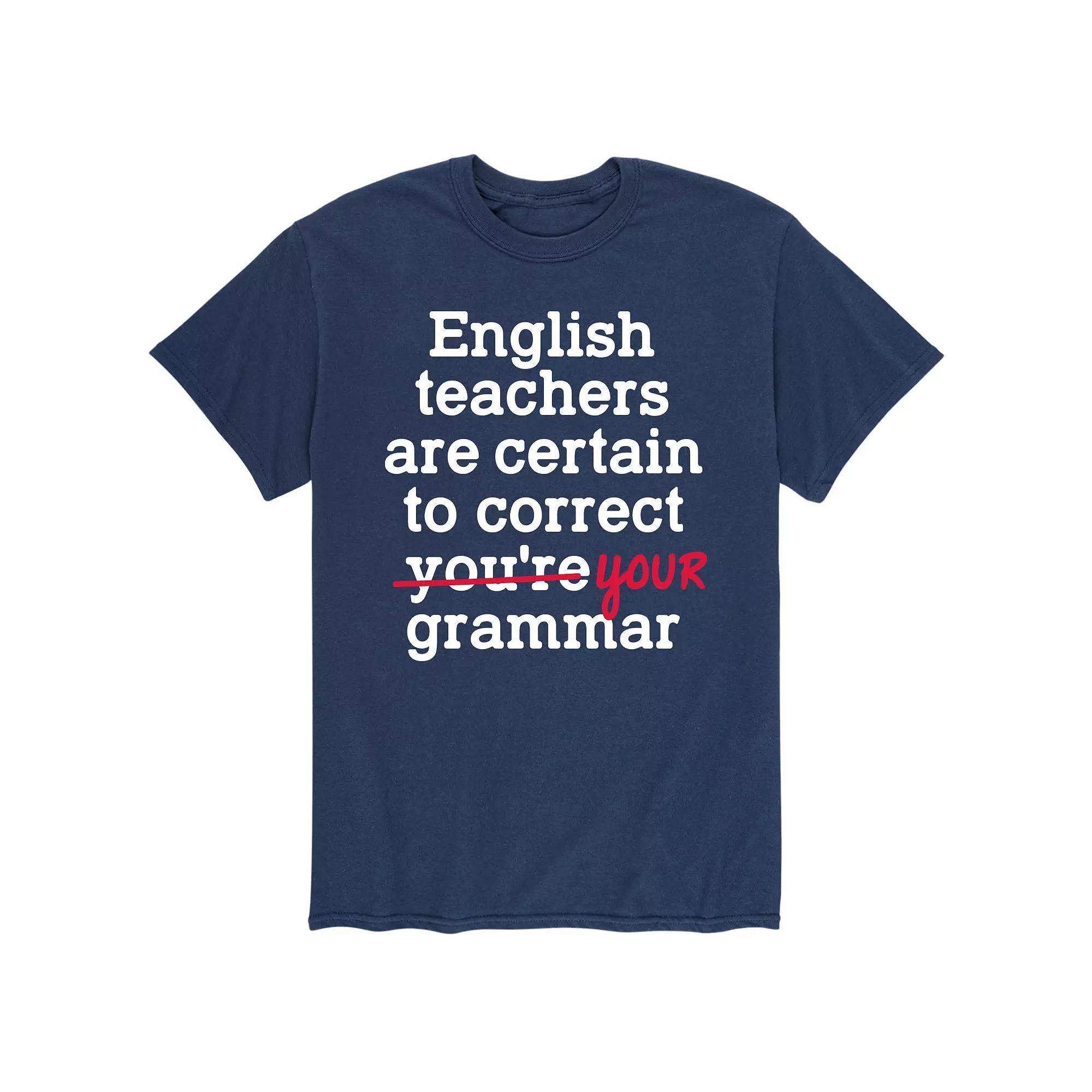 Mens English Teachers Grammer Tee Product Image