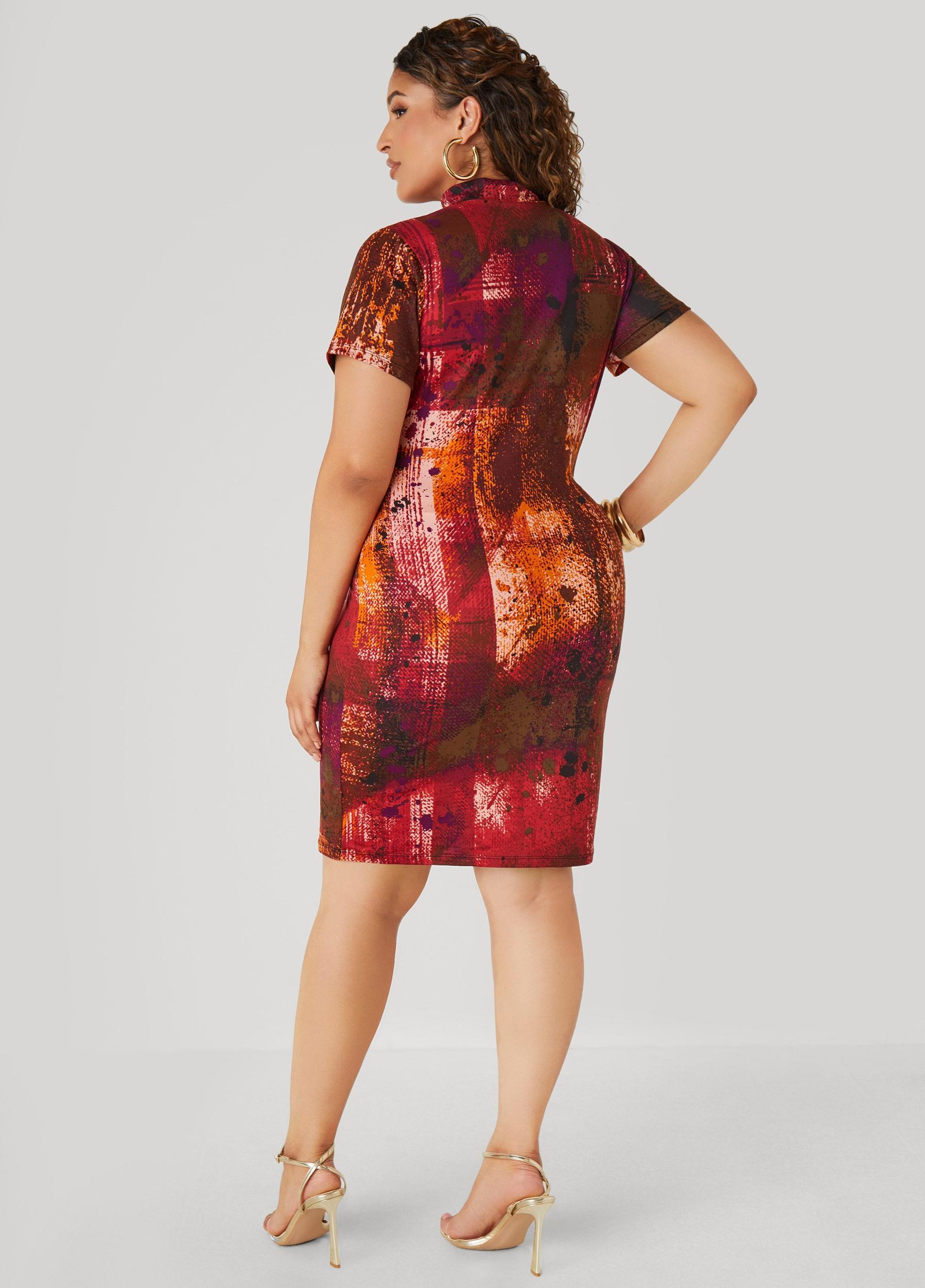 Printed Bodycon Dress Product Image