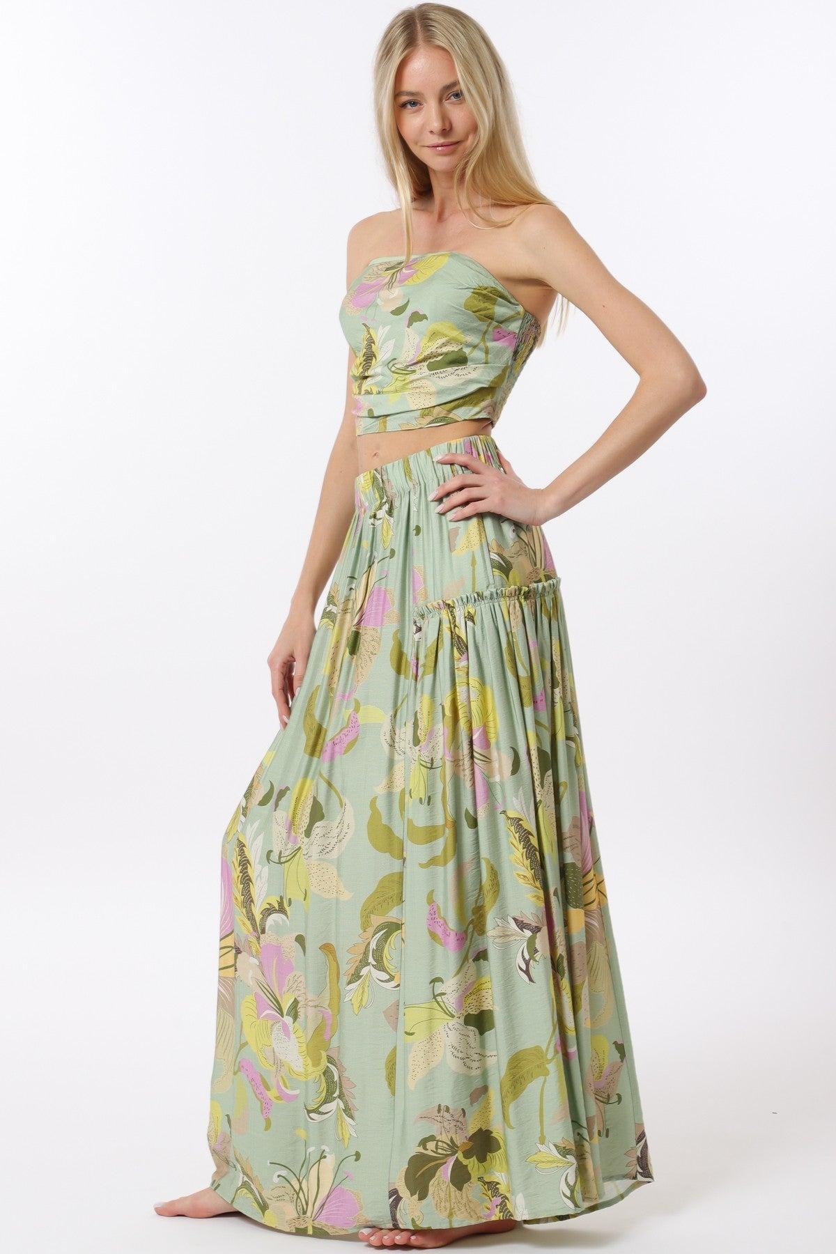 Printed Maxi Skirt Product Image