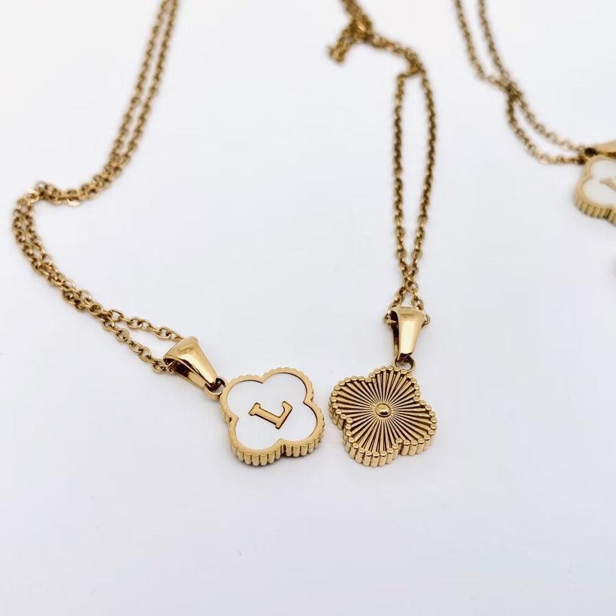 Clover Initial Necklace Product Image