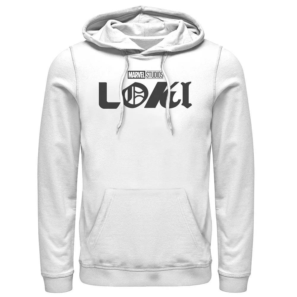 Men's Marvel Loki Logo Hoodie, Size: Small, White Product Image