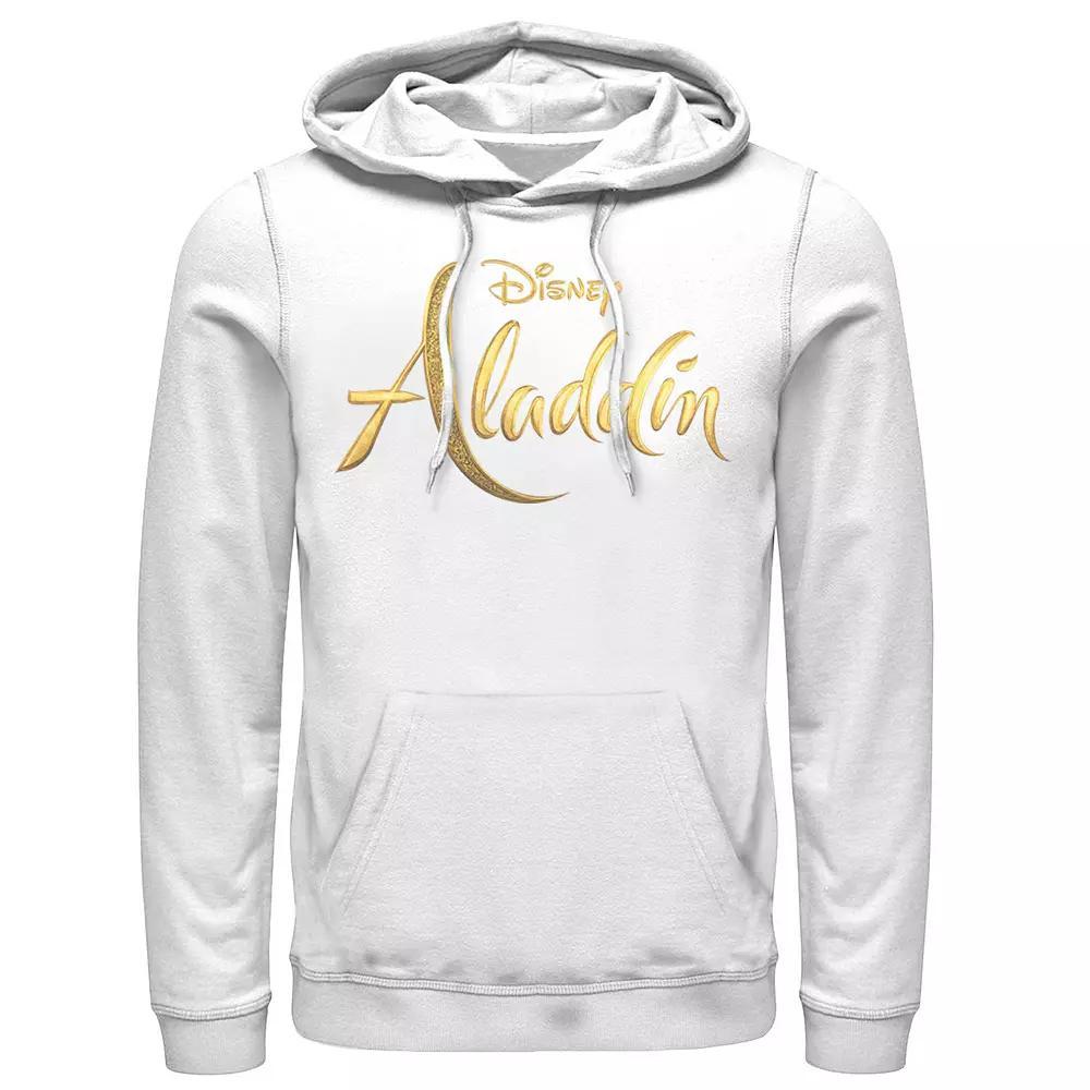 Disney's Aladdin Men's Logo Hoodie, Size: Large, White Product Image