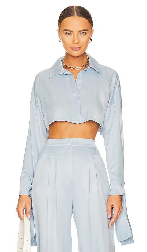 x REVOLVE Tie Detail Crop Shirt SELMACILEK Product Image
