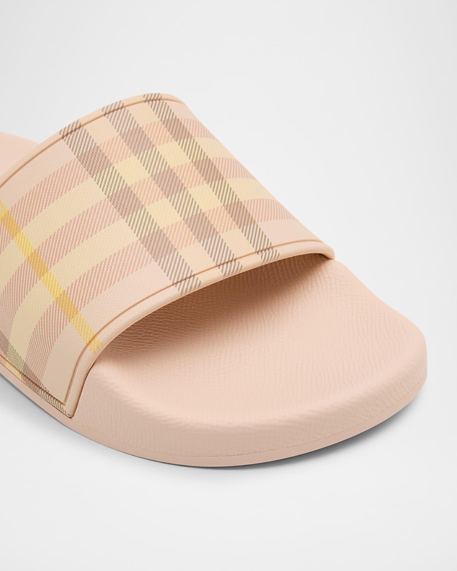Furley Check Slide Sandals Product Image