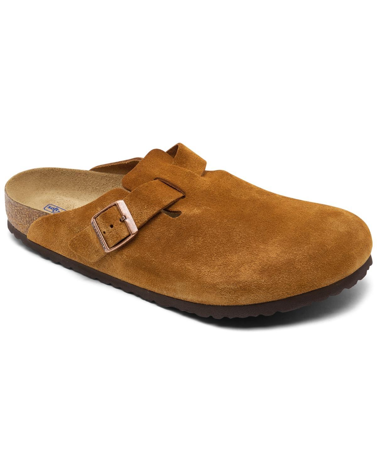 Birkenstock Mens Boston Suede Slide-On Soft Footbed Clogs Product Image