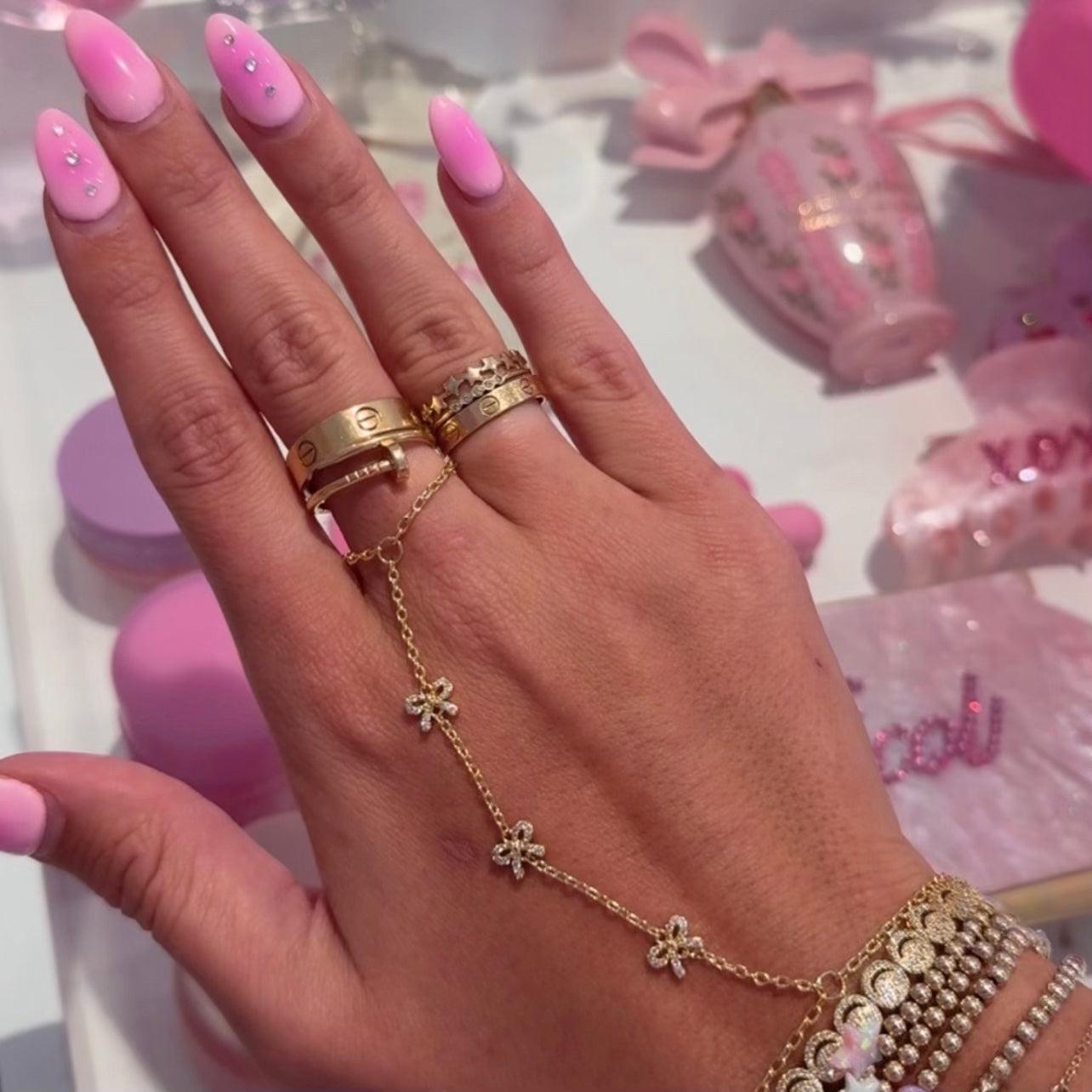 Gilded Bow Hand Chain Product Image