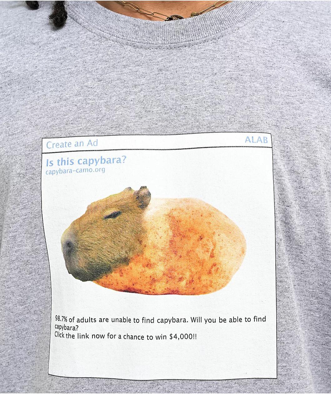 A.LAB Capy Camo Grey T-Shirt Product Image