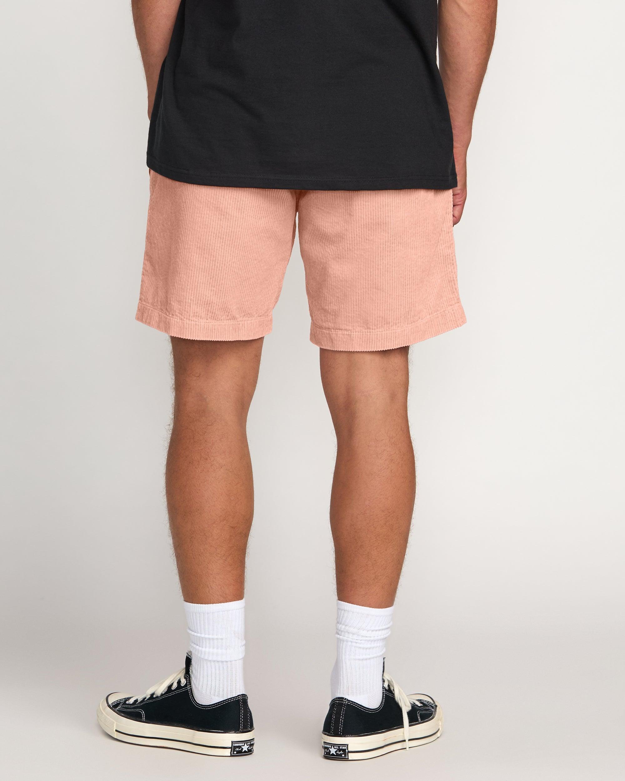 Larry Laybacks 19" Cord Shorts - Dusty Pink Male Product Image