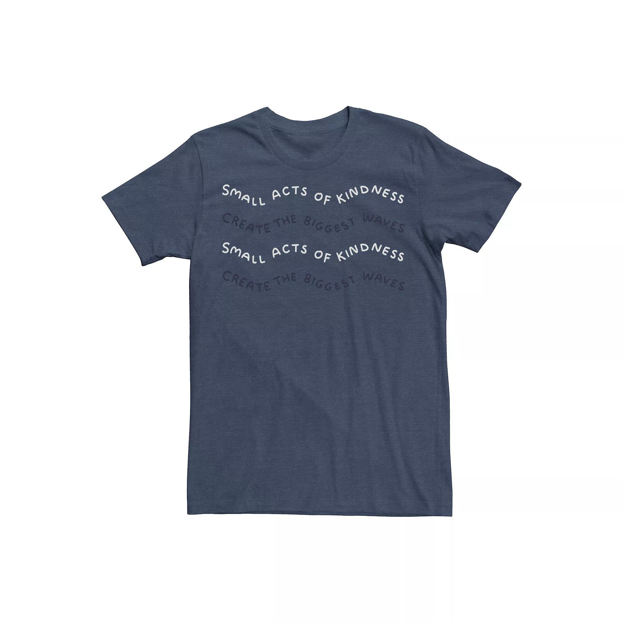 Men's Small Acts of Kindness Tee, Size: XS, Navy Grey Product Image