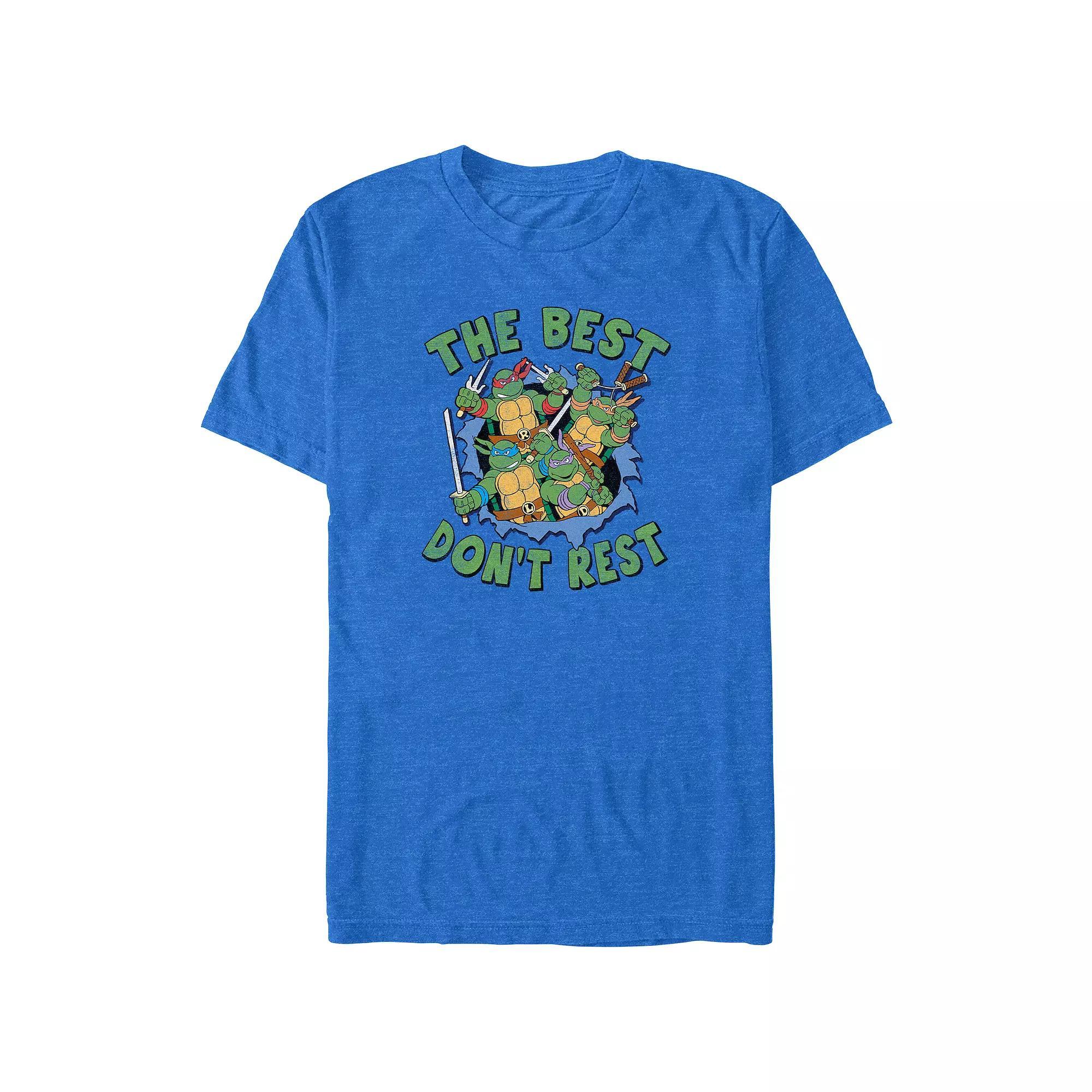 Big & Tall Teenage Mutant Ninja Turtles The Best Don't Rest Graphic Tee, Men's, Size: 3XL, Royal Grey Product Image