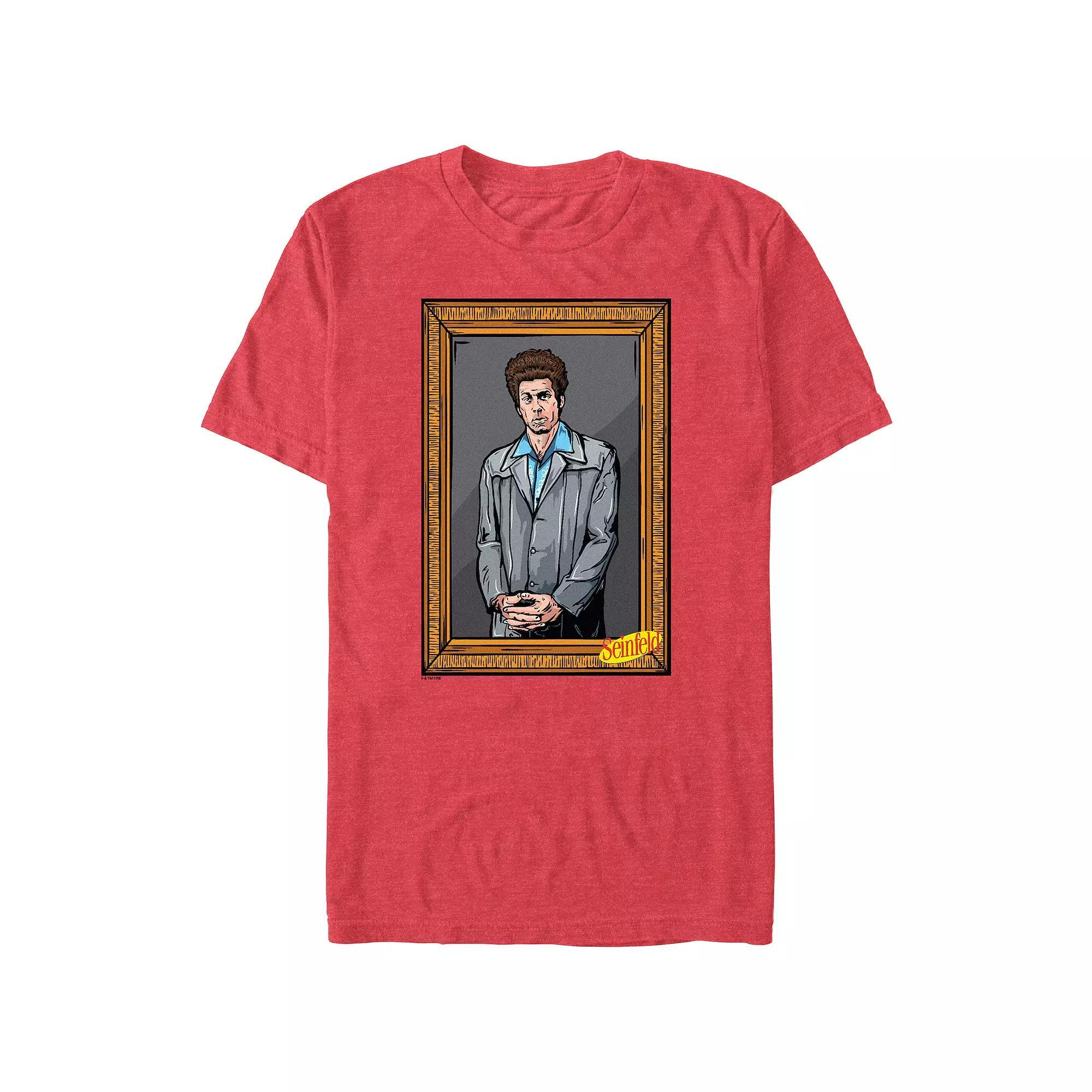 Big & Tall Seinfeld Kramer Portrait Graphic Tee, Men's, Size: 4XL Tall, Red Grey Product Image