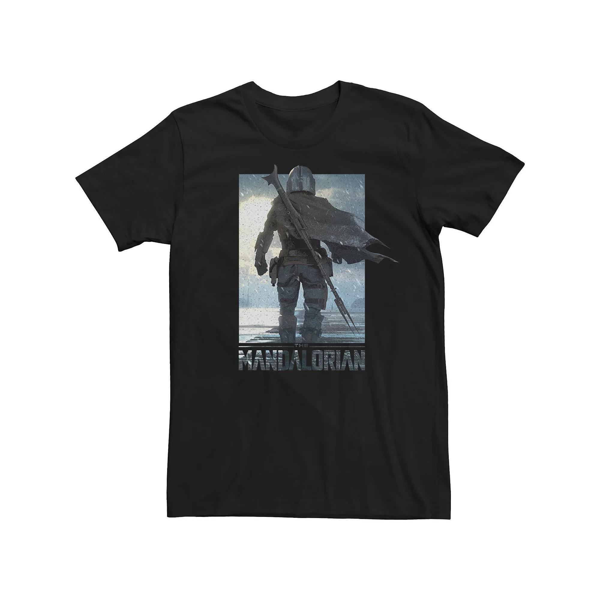 Mens Star Wars Mando Walking Poster Tee Product Image