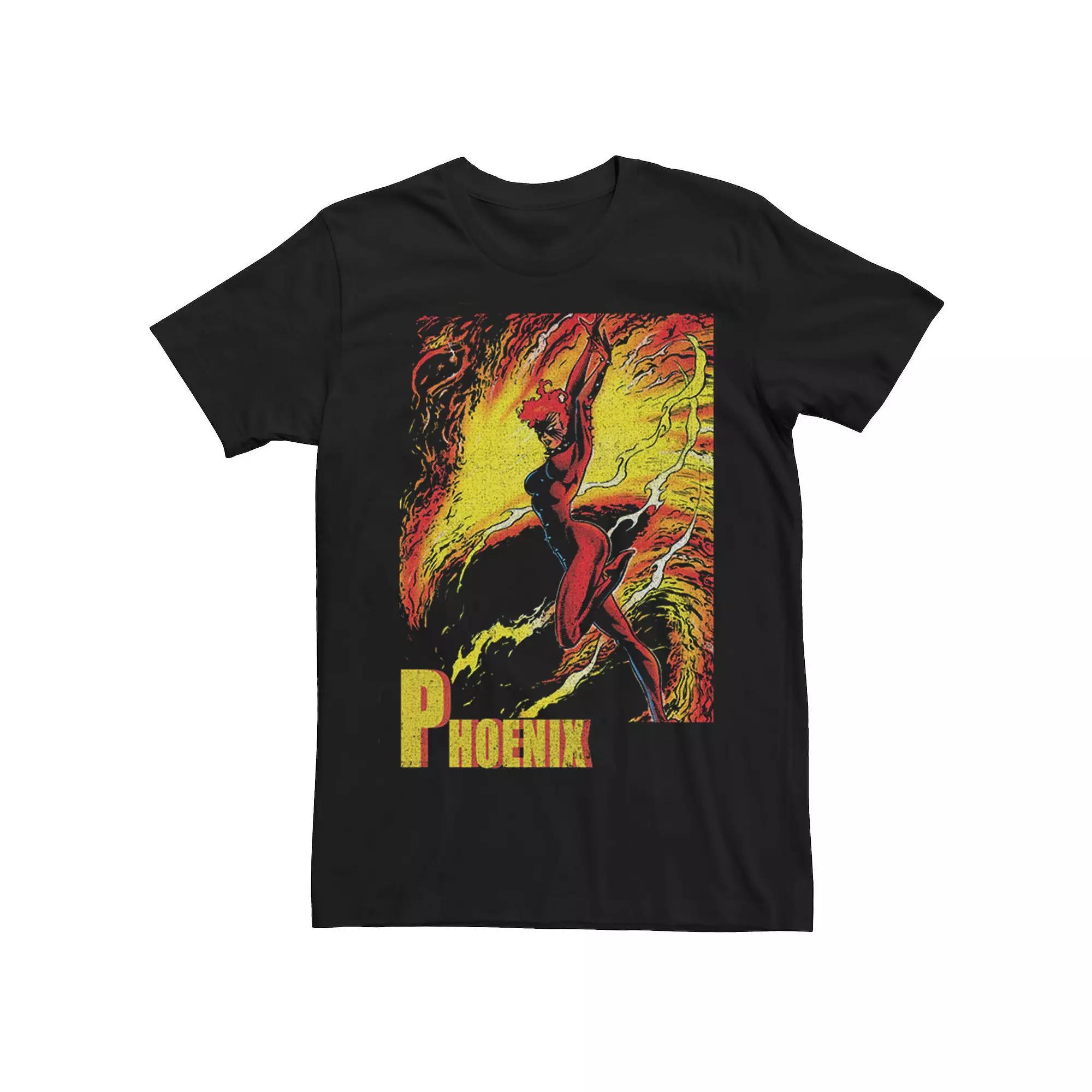 Men's Marvel Phoenix Comic Tee, Size: XL, Black Product Image