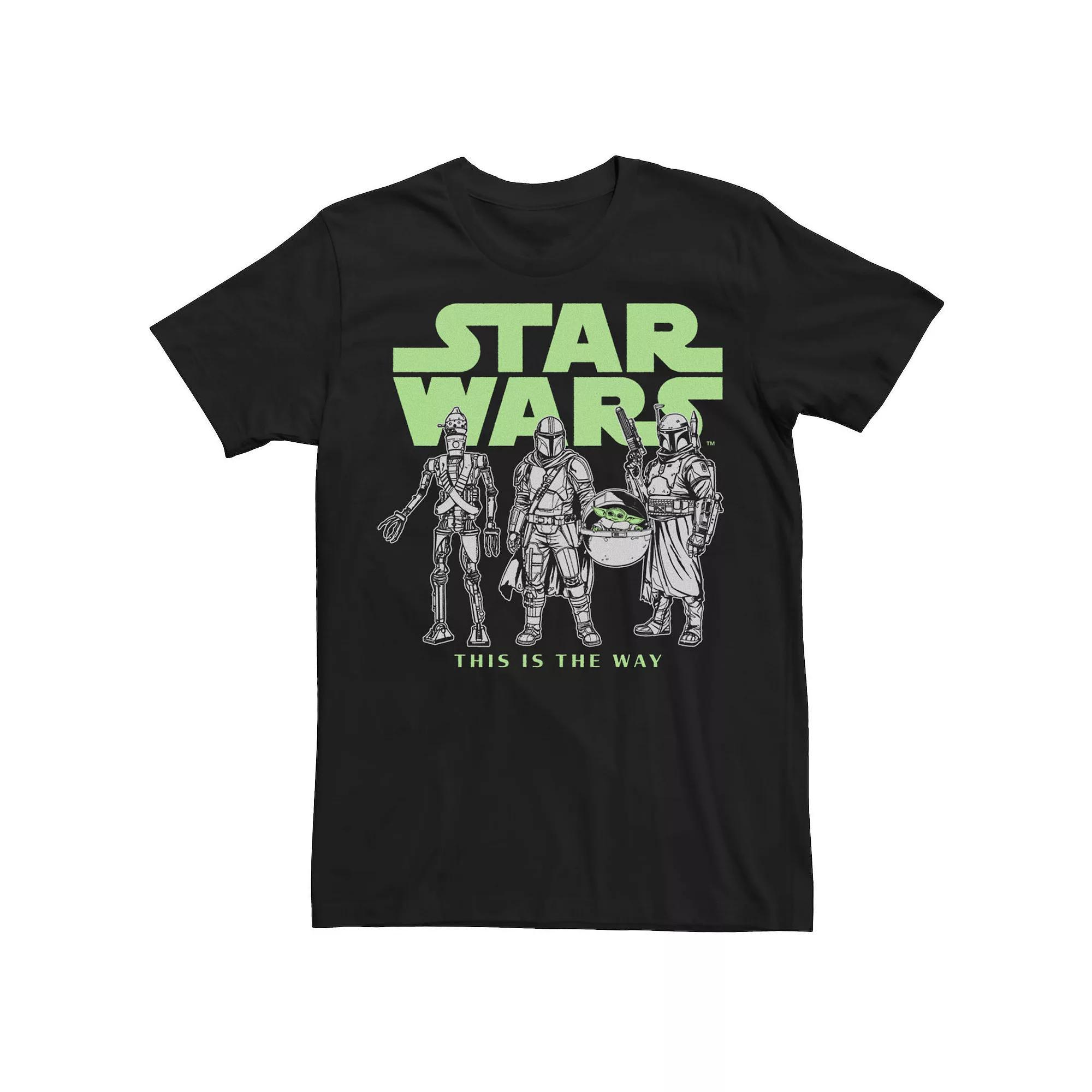 Big & Tall Star Wars Logo Lineup Tee, Men's, Size: XL Tall, Black Product Image