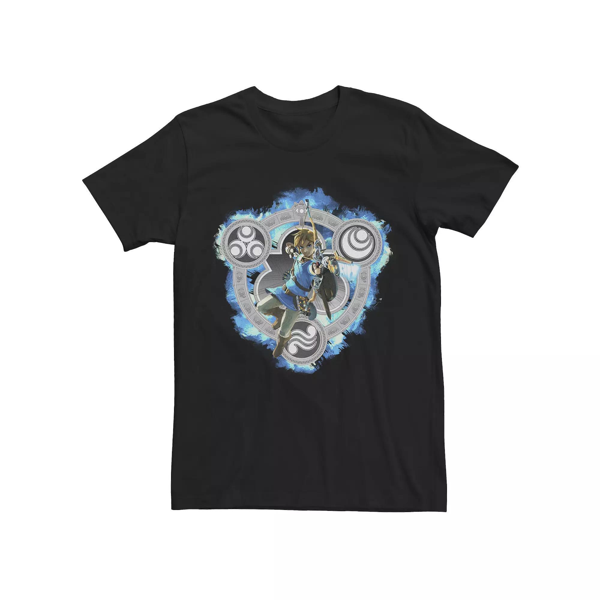 Men's The Legend Of Zelda Breath Of The Wild Portrait Tee, Size: XXL, Black Product Image