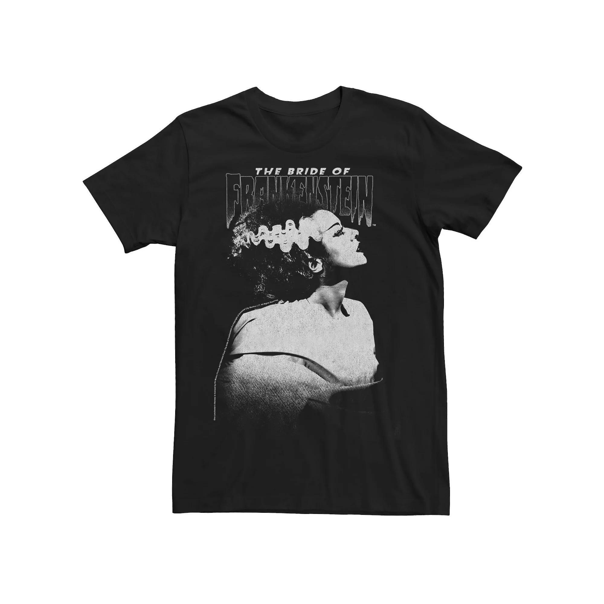 Men's Universal Monsters Bride Of Frankenstein Dark Portrait Tee, Size: Large, Black Product Image