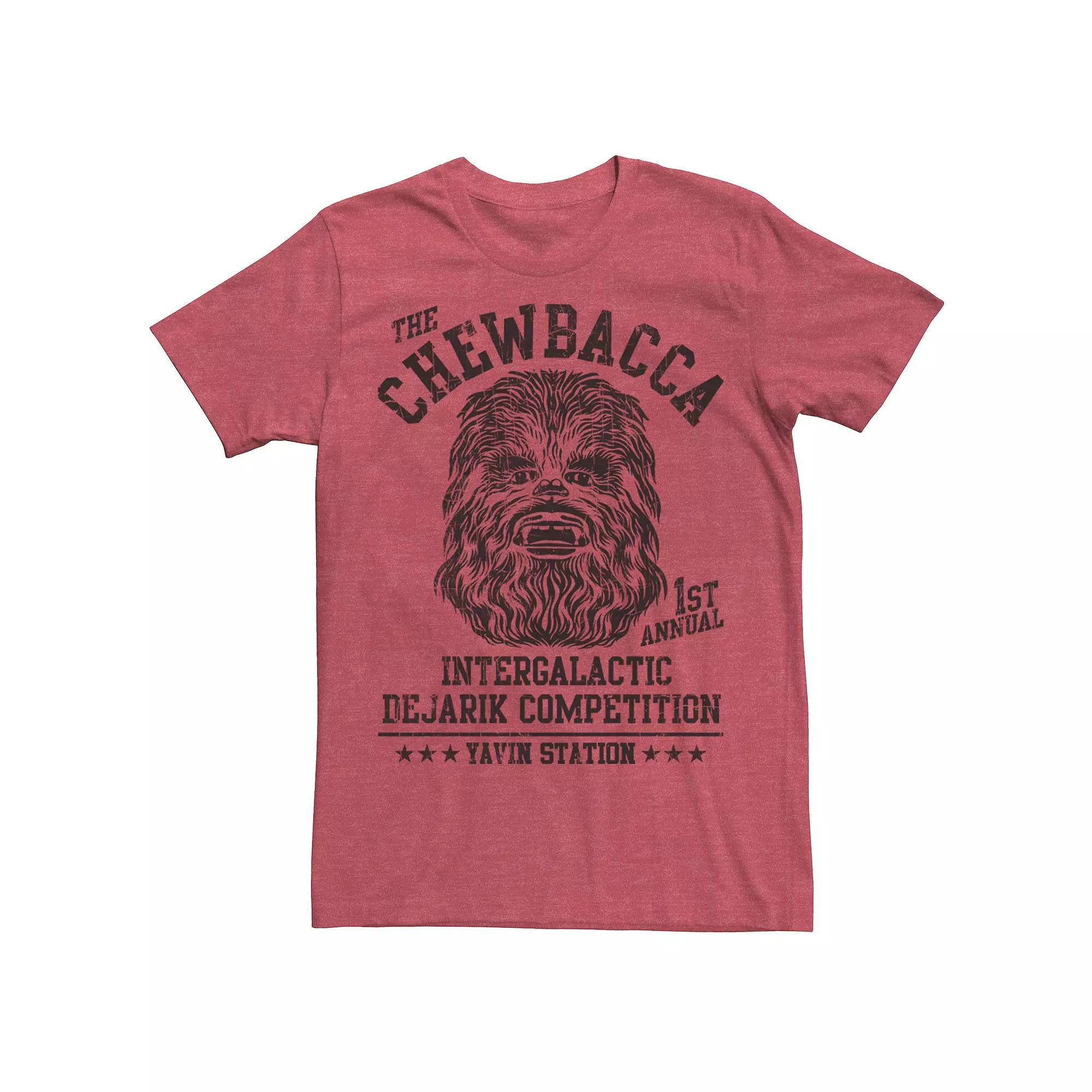 Men's Star Wars Chewbacca Intergalactic Dejarik Competition Graphic Tee, Size: Small, Red Grey Product Image